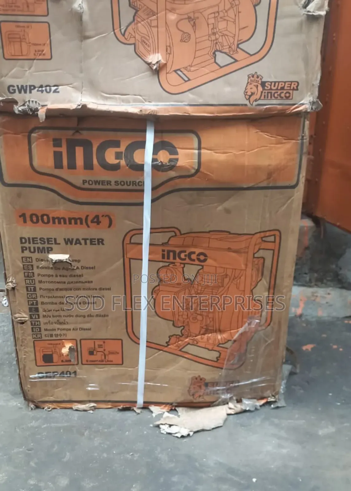 4" Ingco Industrial Rugged Diesel Pumping Machine