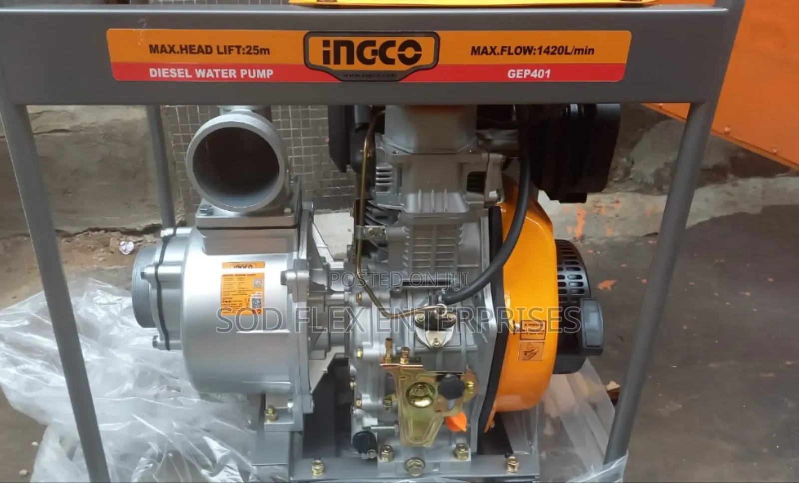 4" Ingco Industrial Rugged Diesel Pumping Machine