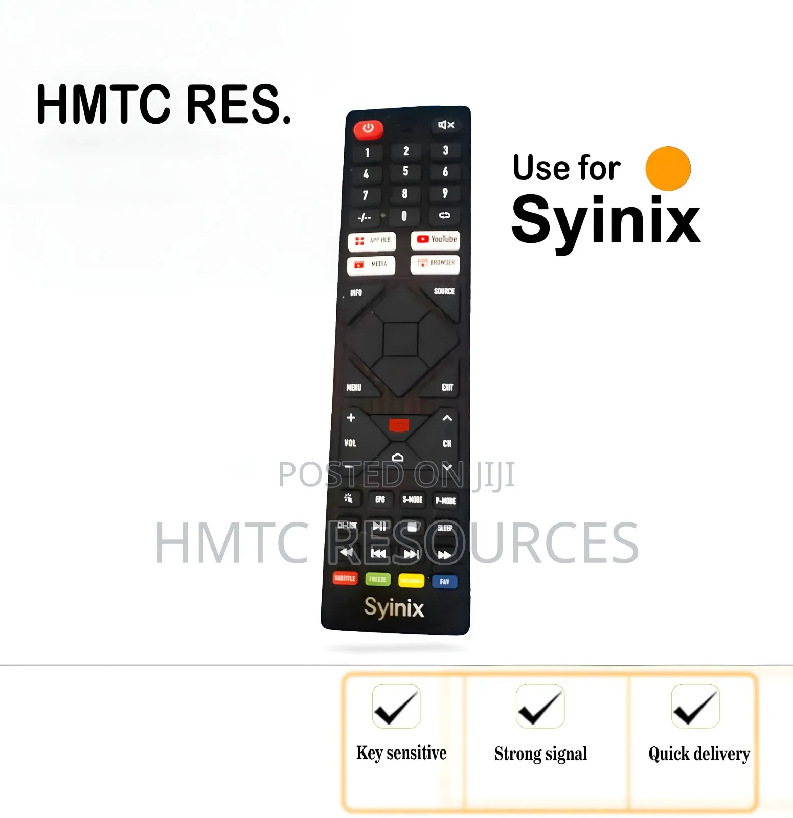 Syinix Andriod Television Remote Control(Cast Series)