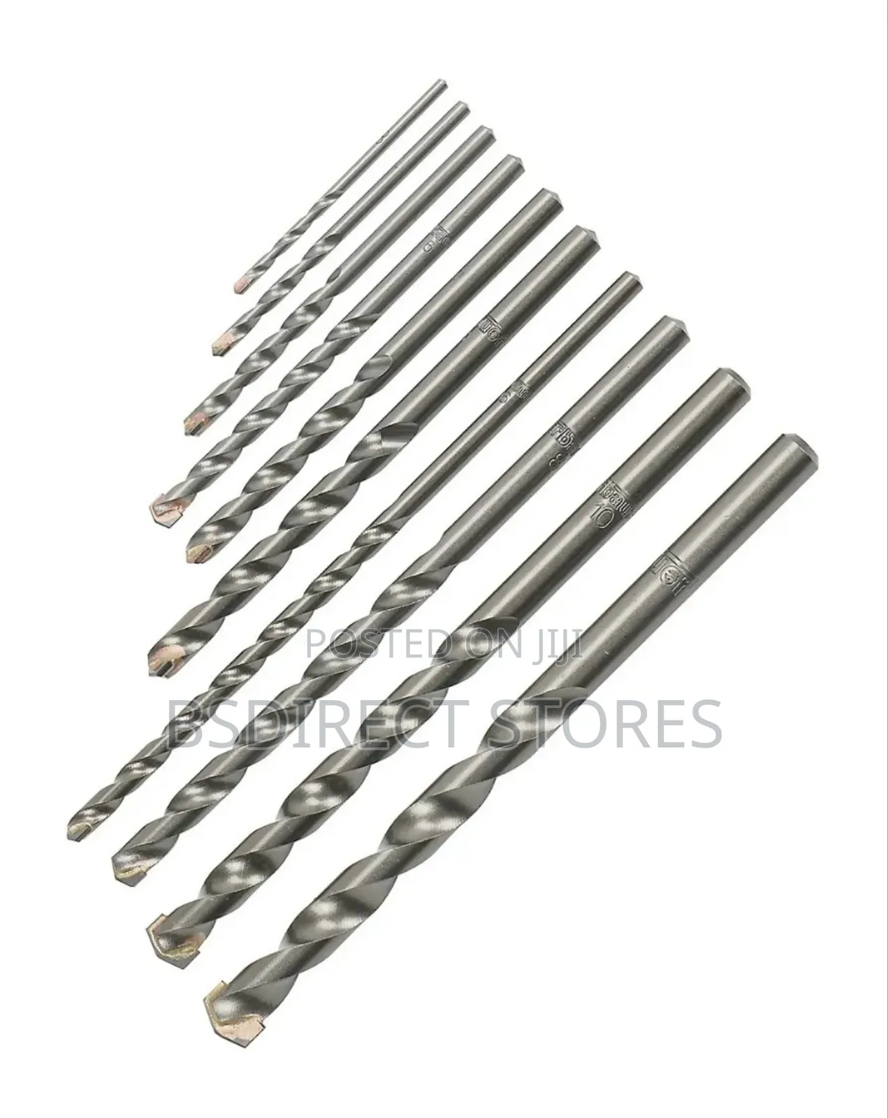 Erbauer 10 Piece Round Masonry Drill Bit Set