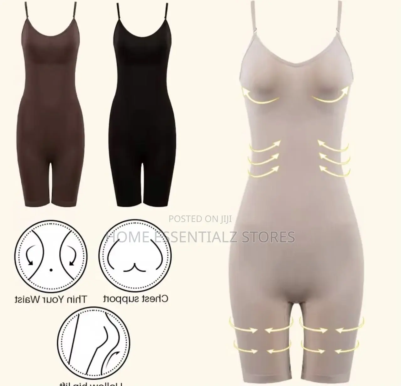 Women Seamless Body Shapewear Corset With Open Crotch