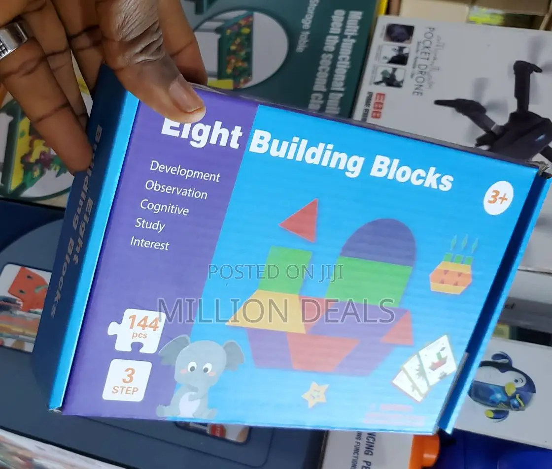 Eight Building Blocks Puzzle Kids Toy Ages 3+