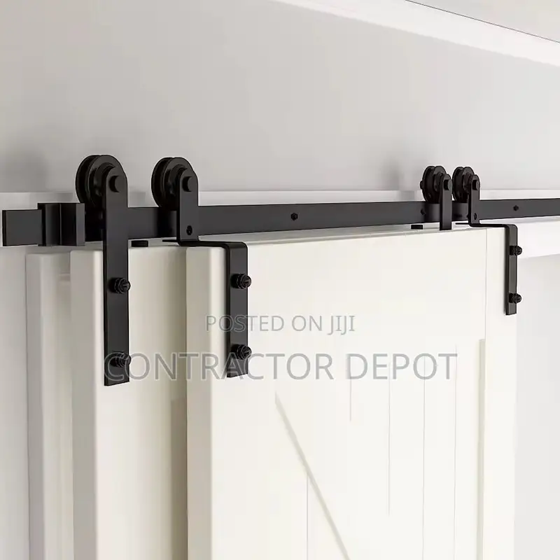 Double Door Exterior Interior Bypass Barn Accessories