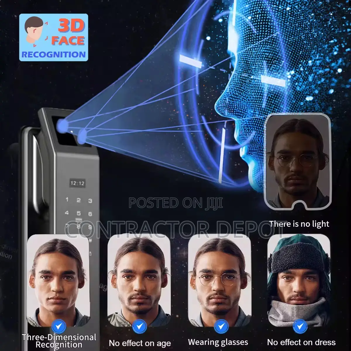 Smart Door Lock With Key for Homes Tuya