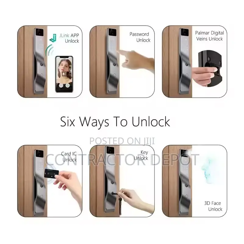 Alarm Smart Lock Work With Tuya Supports Multiple Language