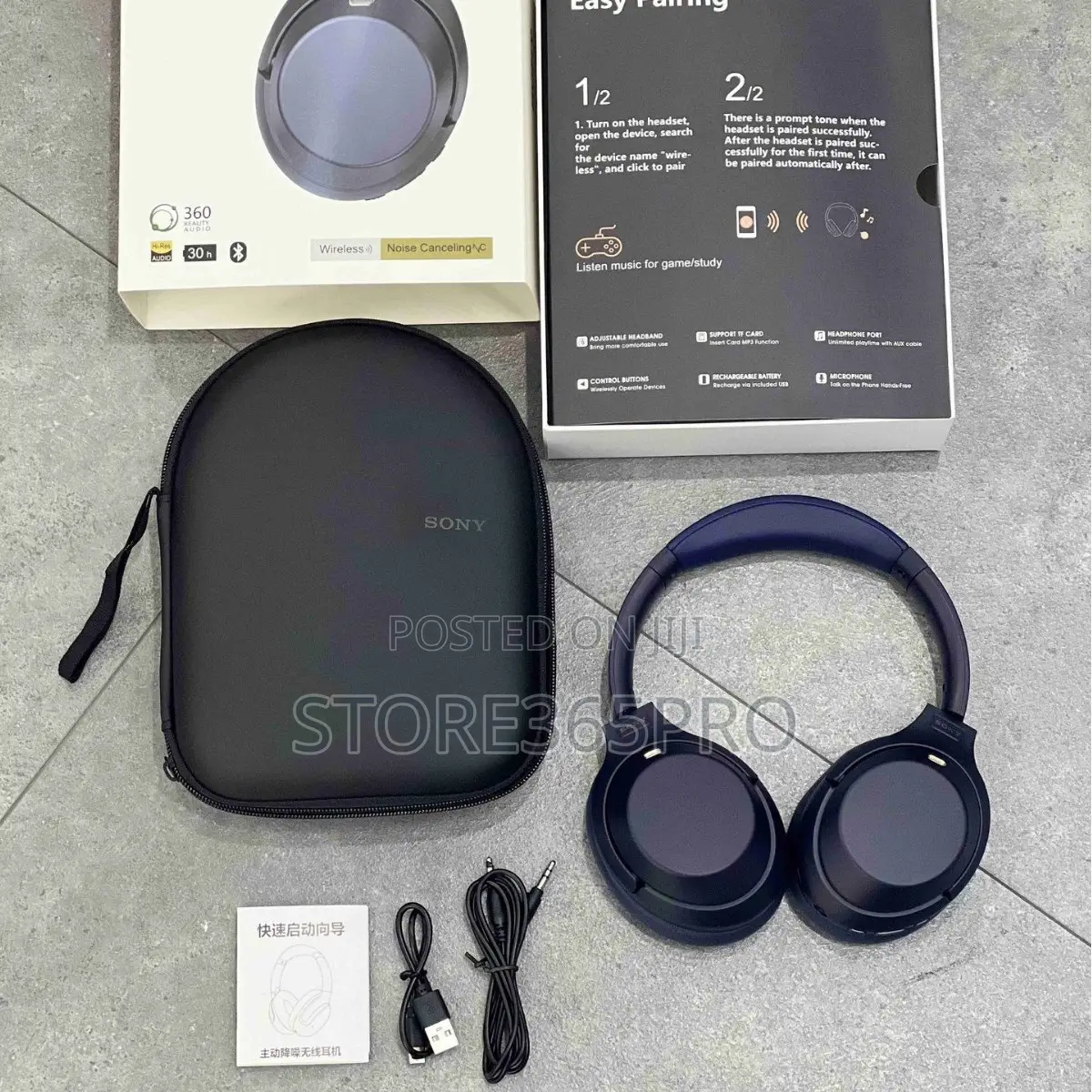 Sony Headset Super Bass Noise Cancellation Headphones