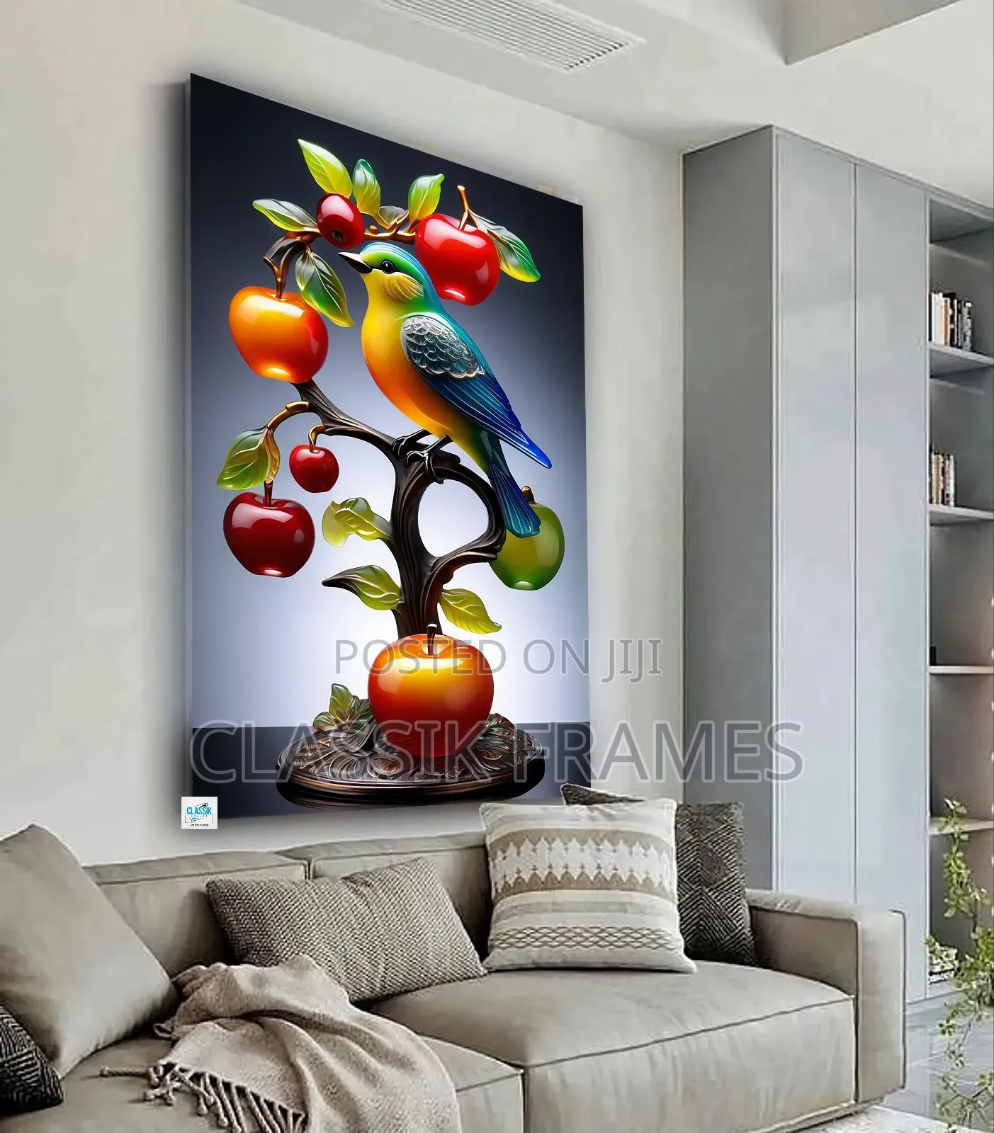 Hd Canvas Artistic Apple Digital Painting Wall Arts
