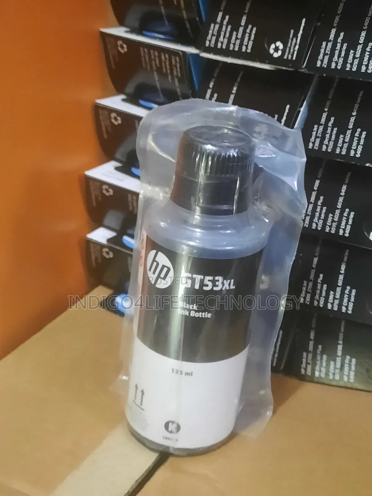 Hp Gt53xl 135-Ml Black Original Ink Bottle