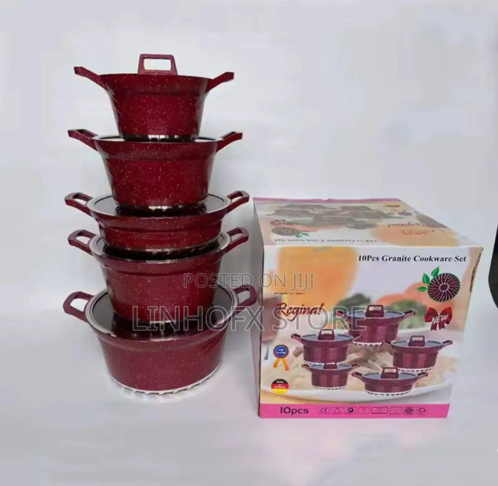 10pcs Granite Cookware Set