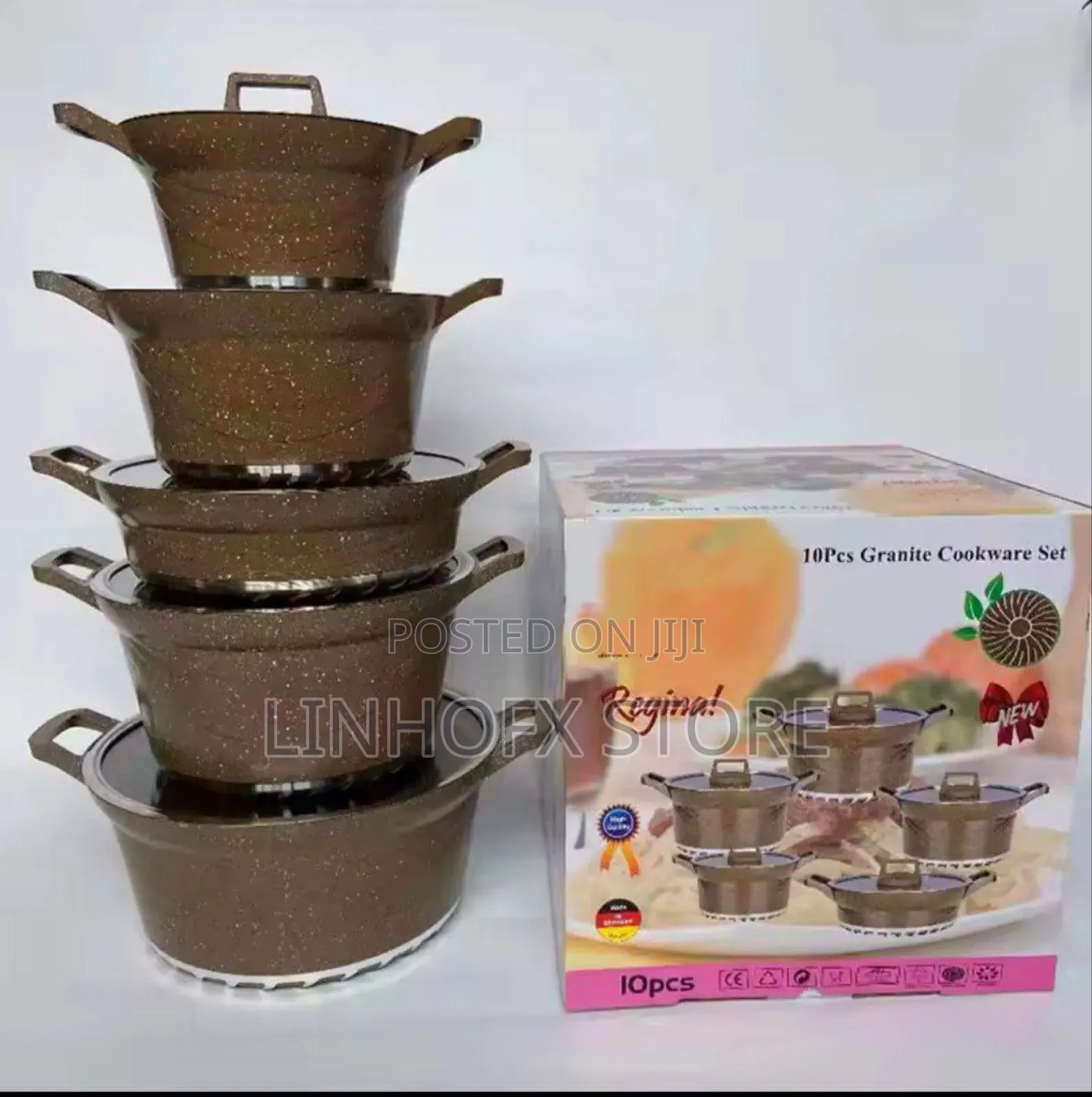 10pcs Granite Cookware Set
