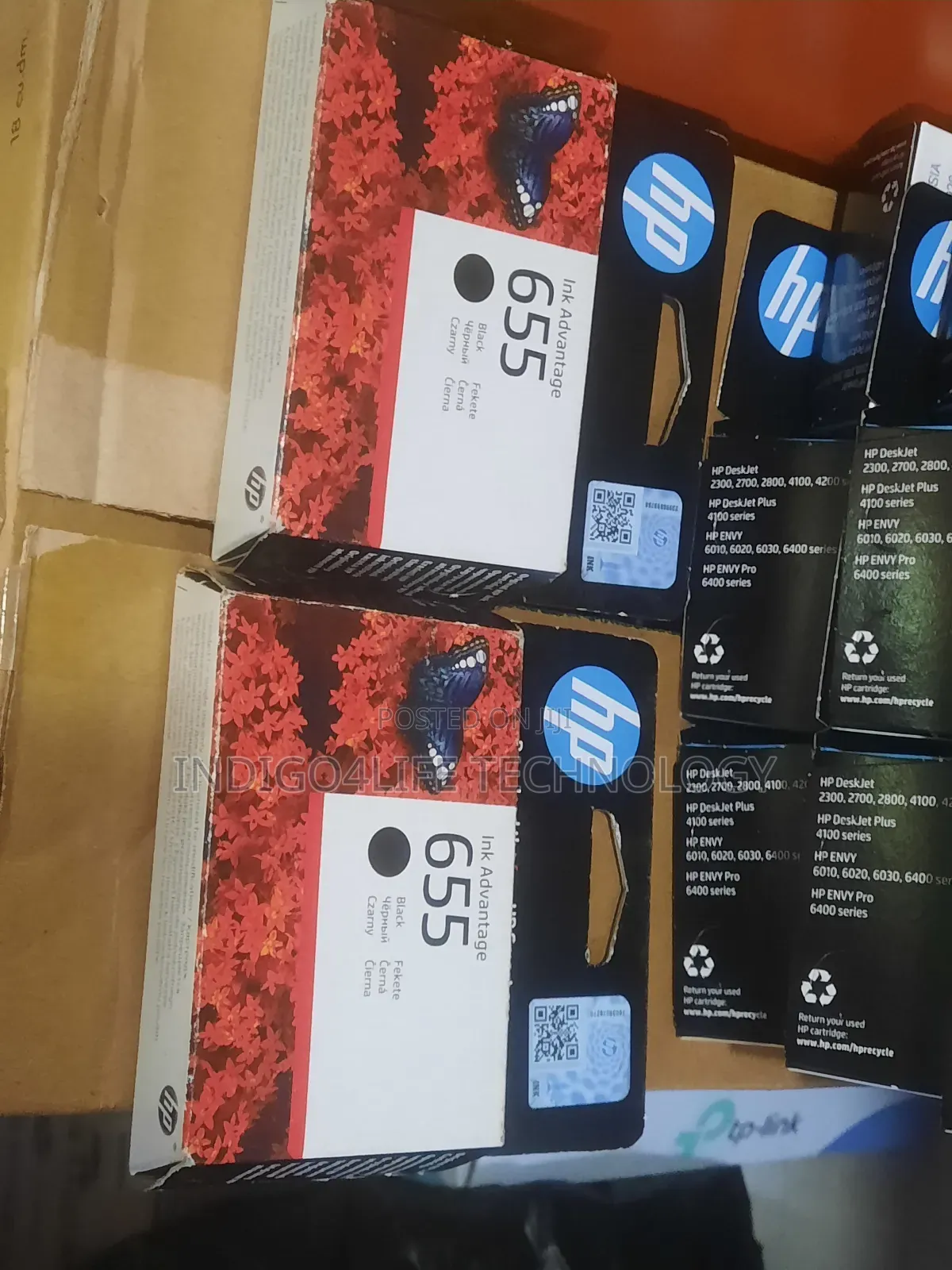 Original Hp 655 Black Colour Ink