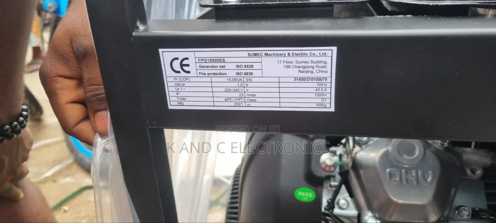 Firman 14.5kva Petrol Generator 100%Copper Wire