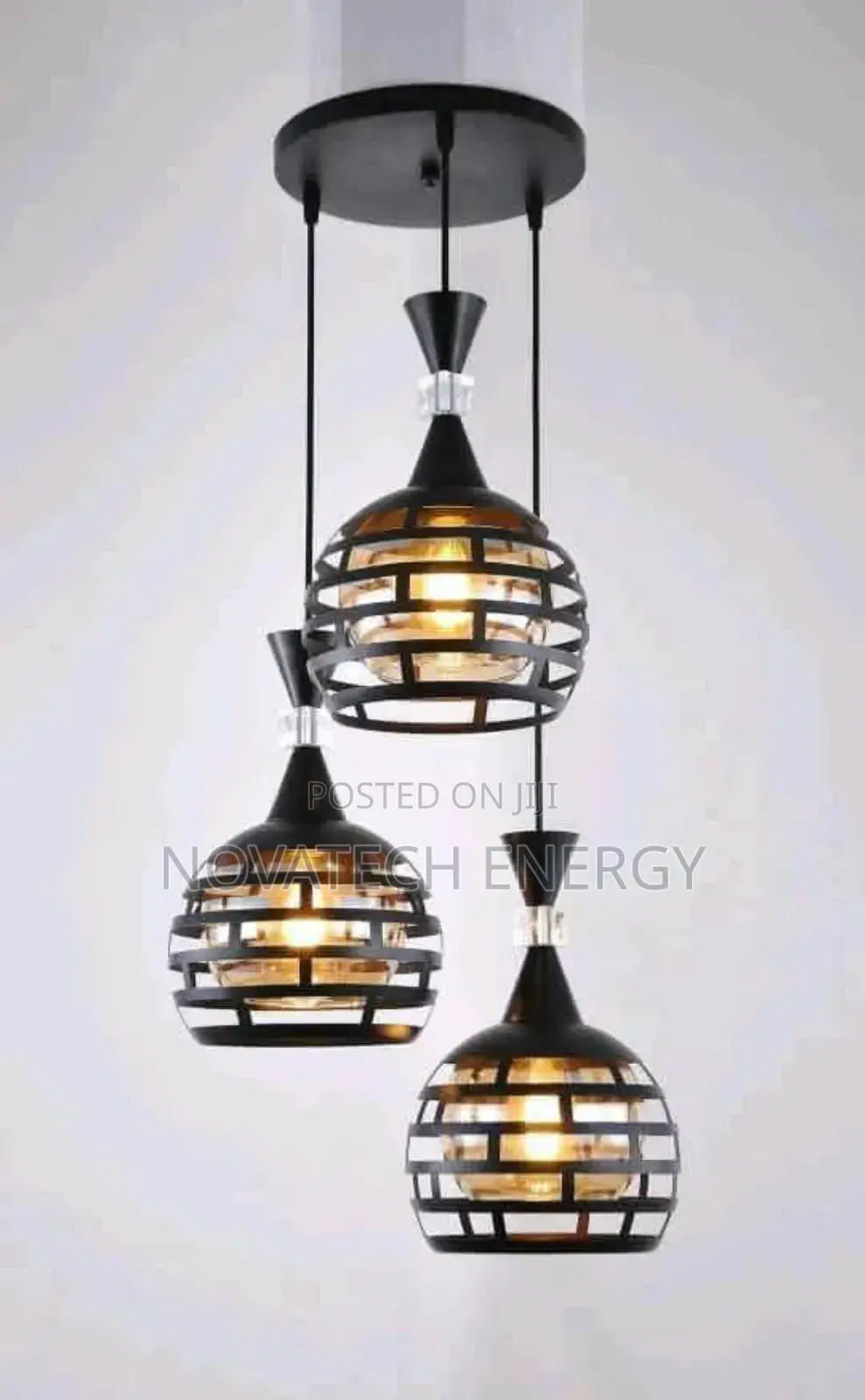 3 in 1 Black Pendant Dropping Light