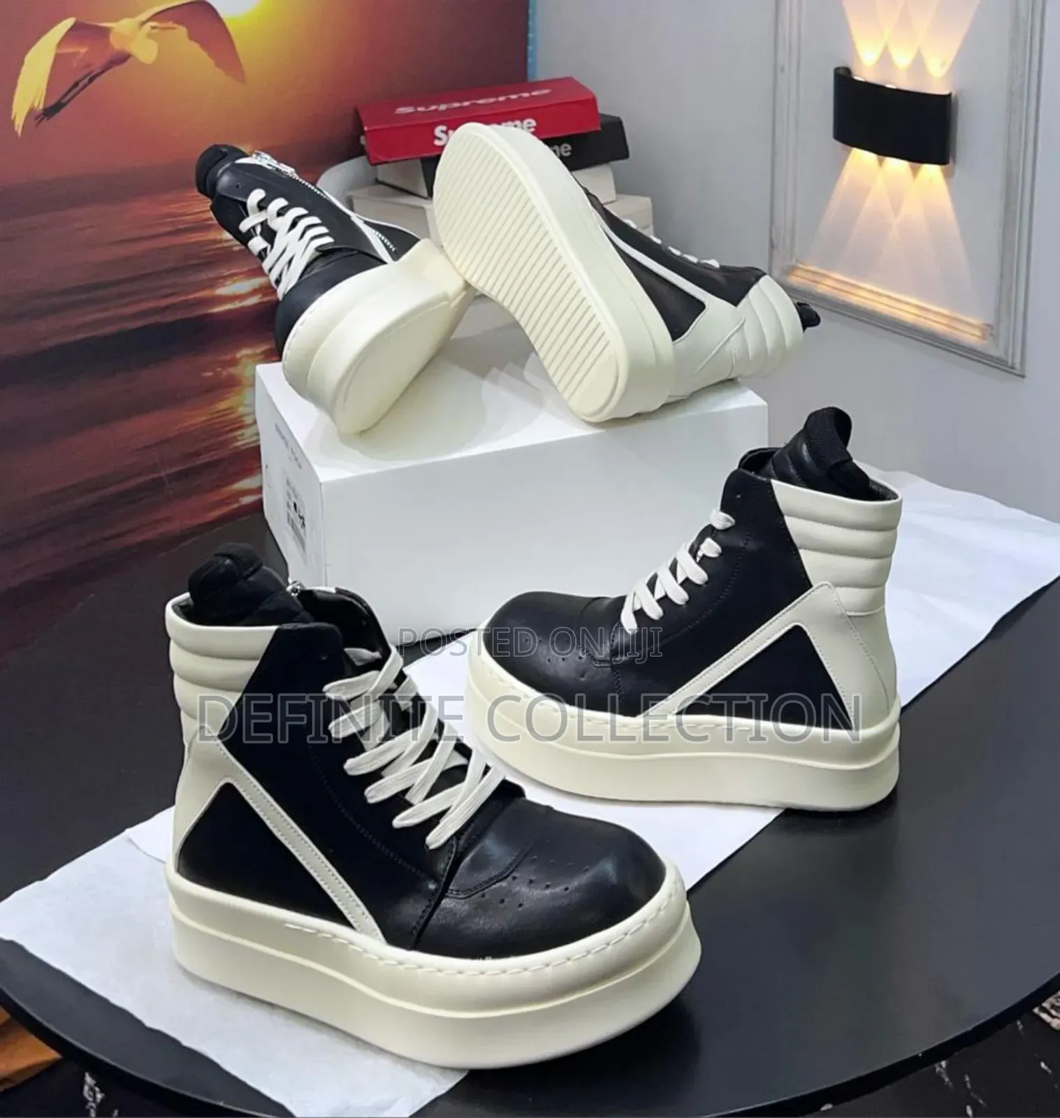 New Rick Owen Bumper High Sneakers