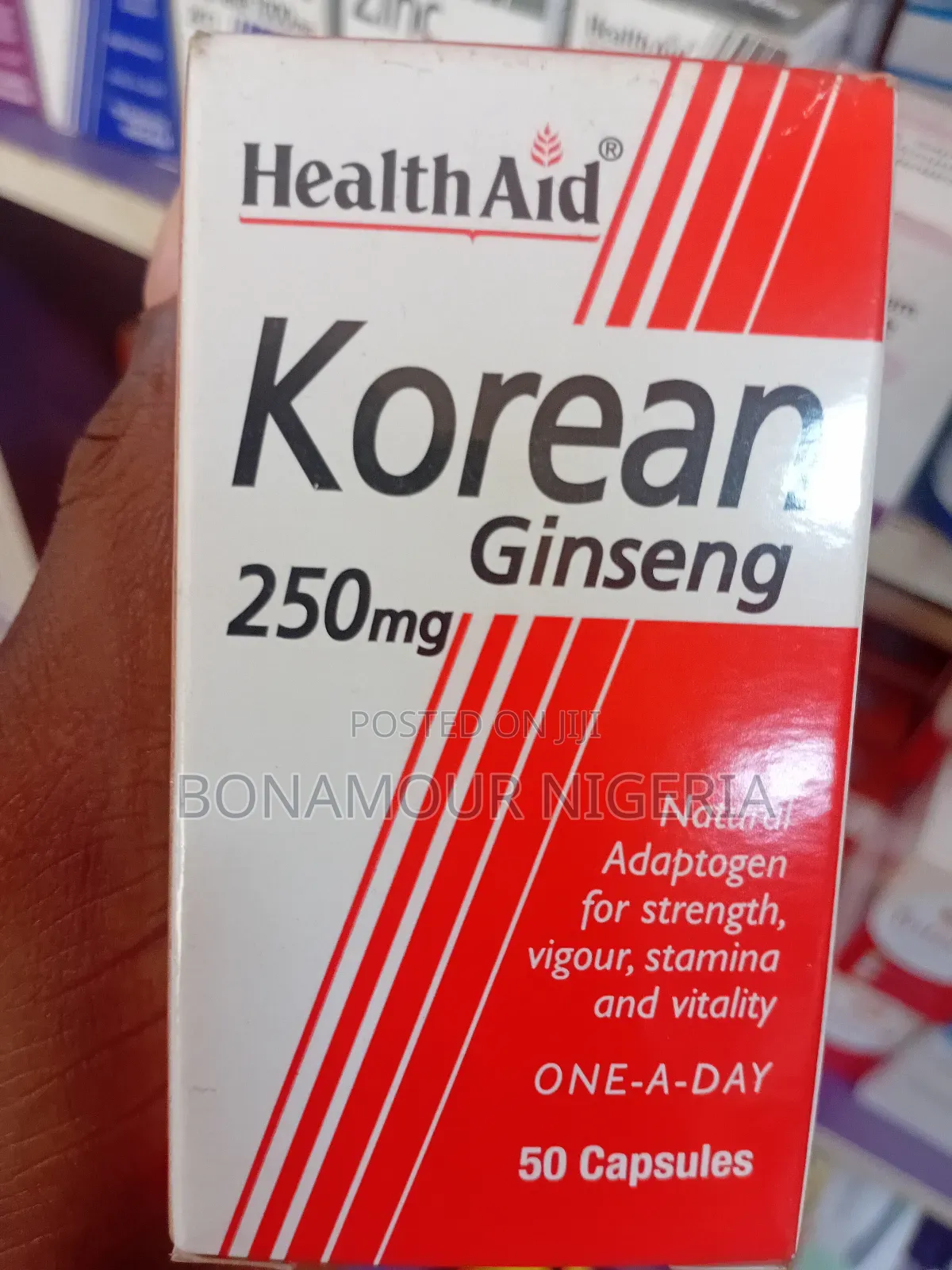 Healthaid Korean Ginseng 250mg × 50 Caps