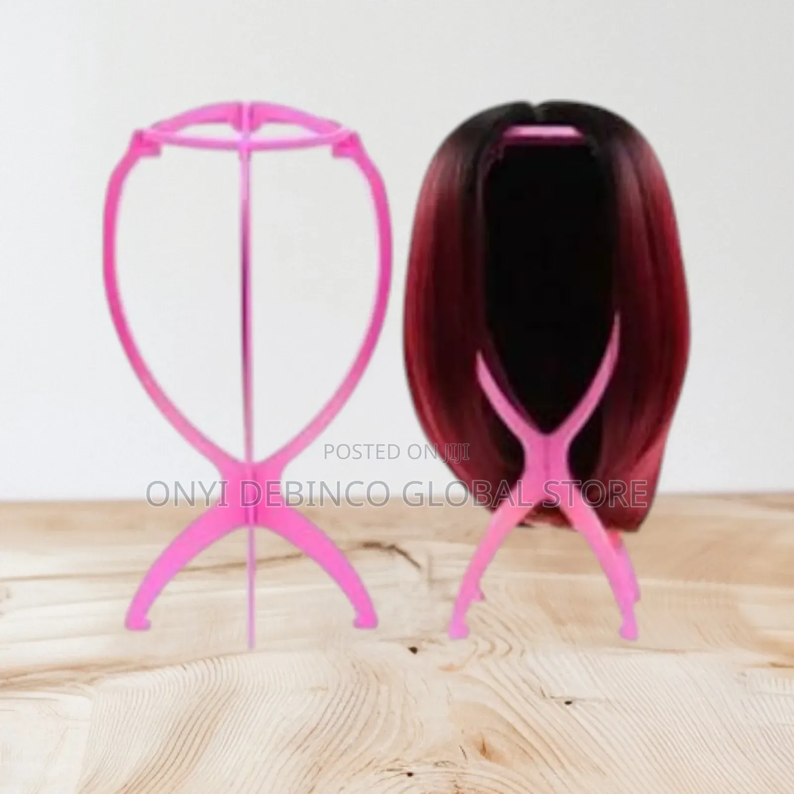 Portable Plastic Collapsible Wig Stand