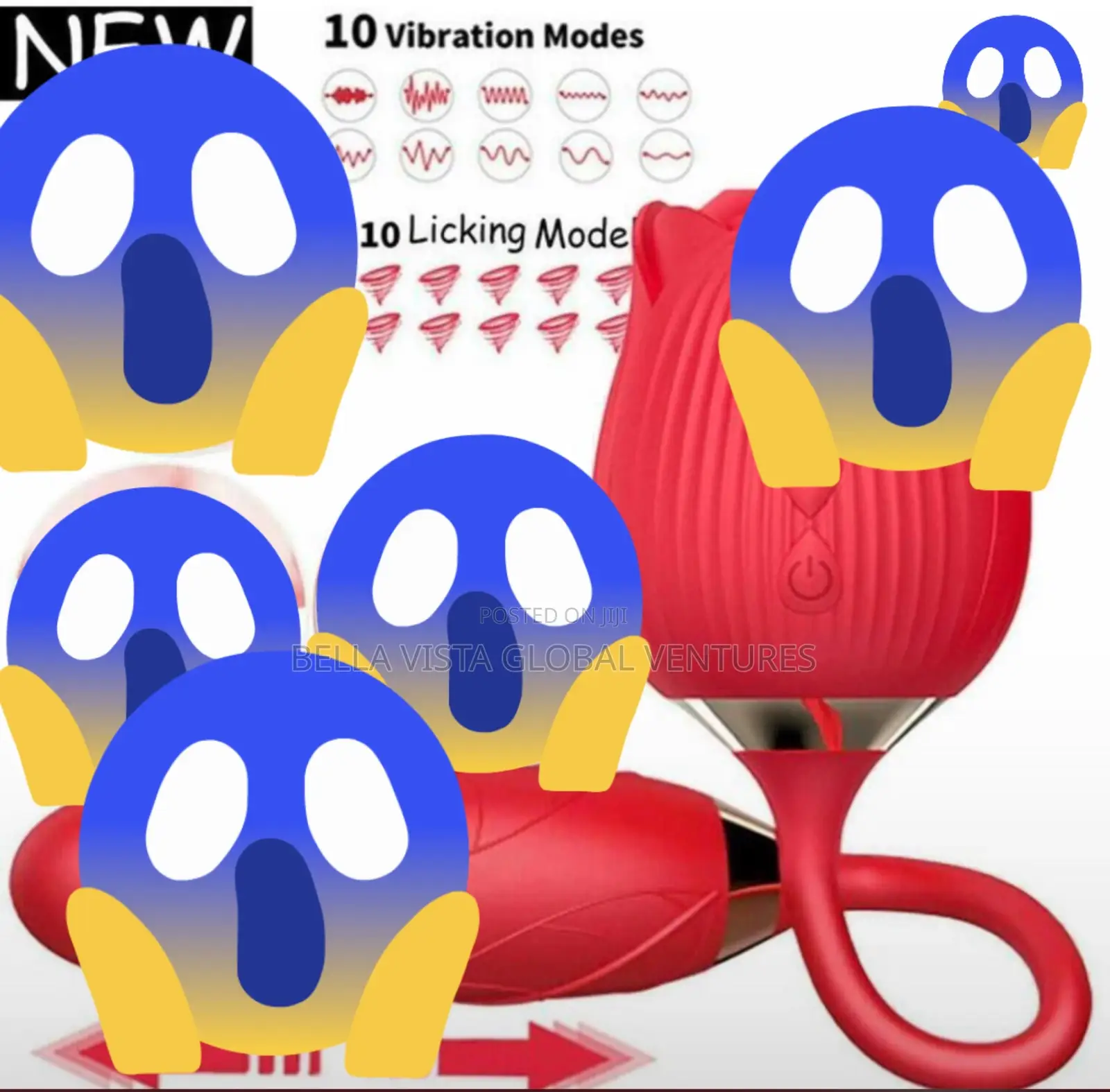 Double Rose Sucker Vibrator