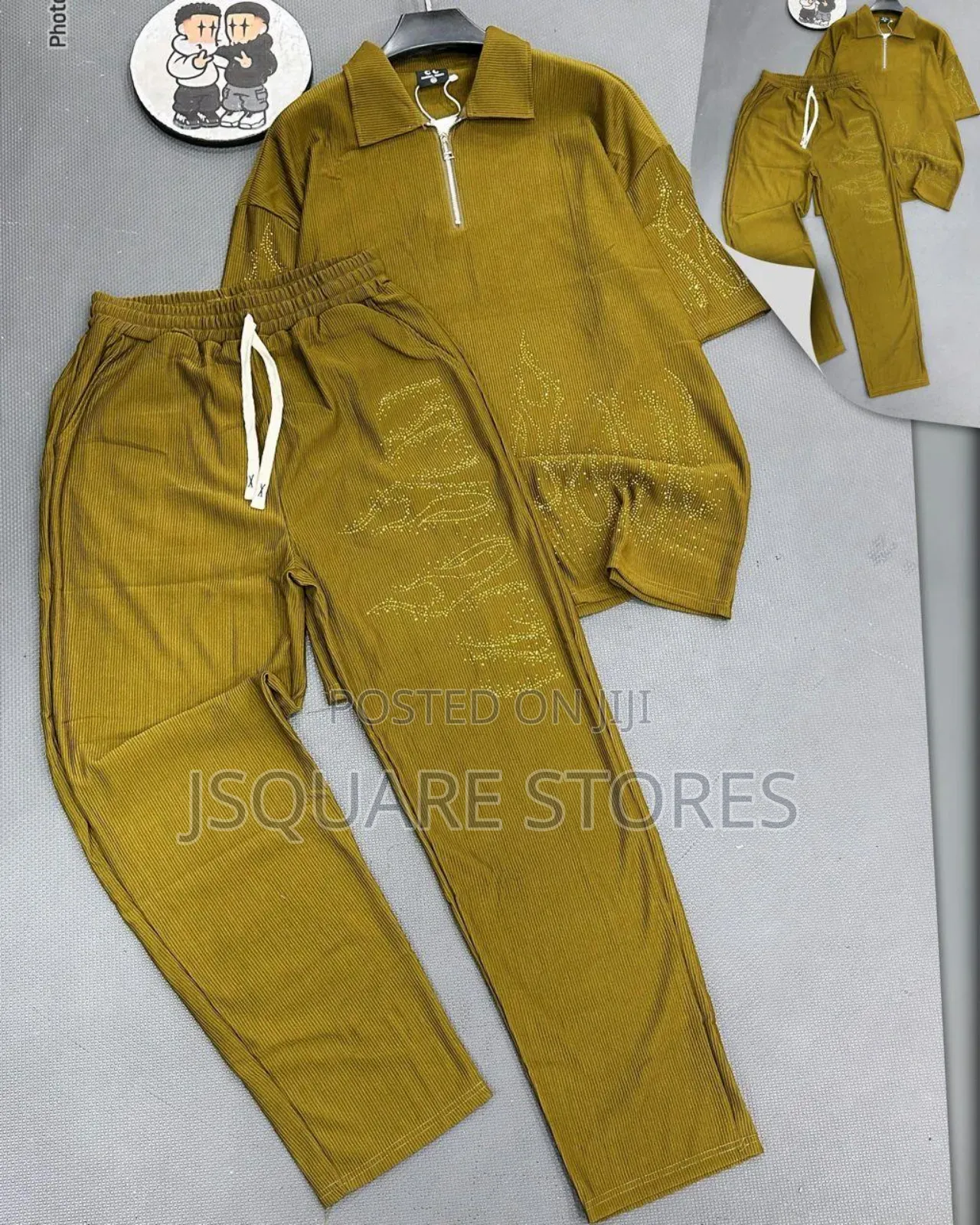 Men Luxury Cotton Up and Down (Top and Trousers)