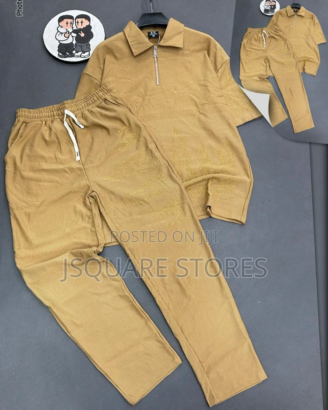 Men Luxury Cotton Up and Down (Top and Trousers)