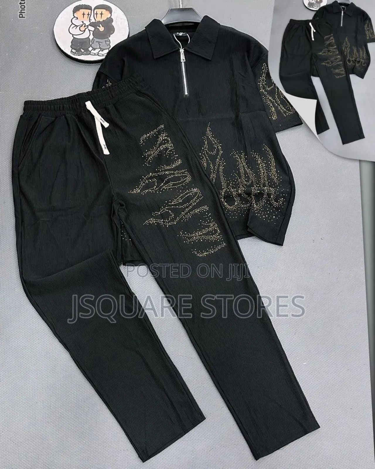 Men Luxury Cotton Up and Down (Top and Trousers)