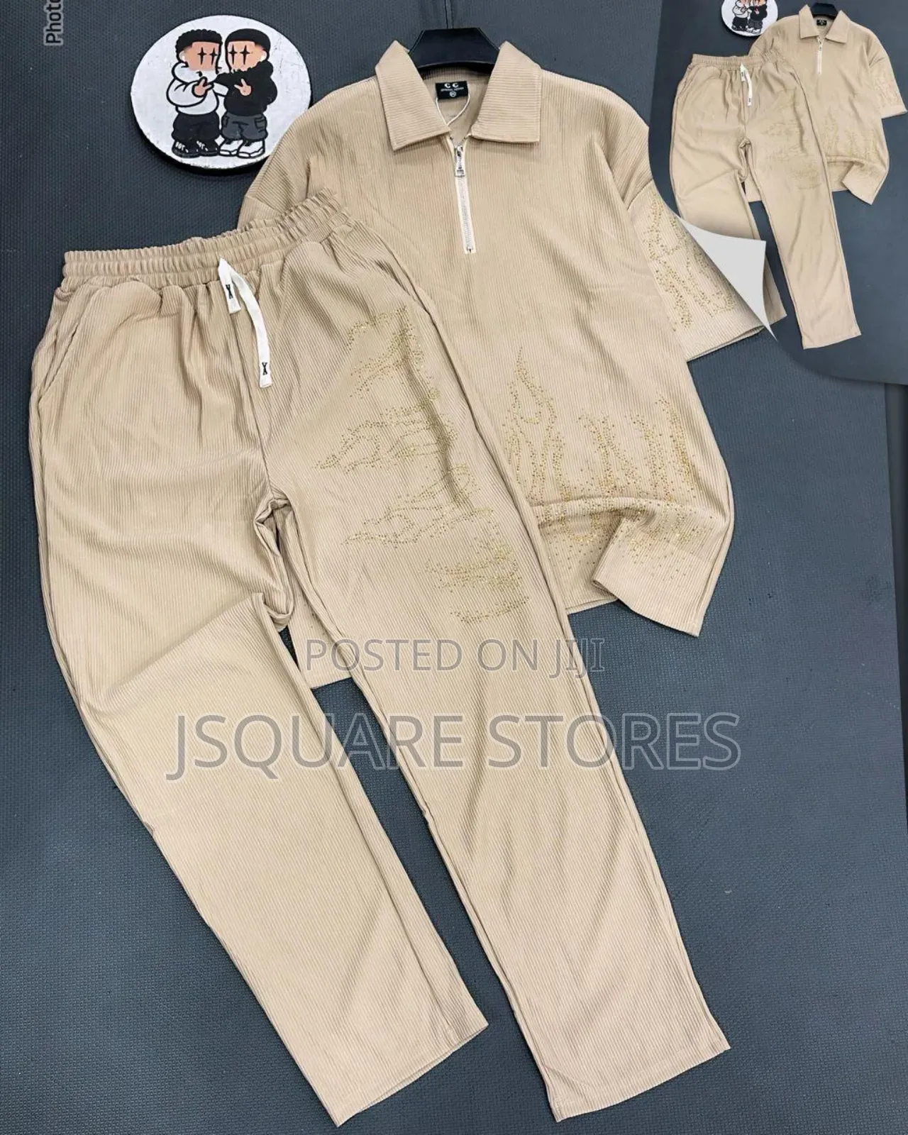 Men Luxury Cotton Up and Down (Top and Trousers)