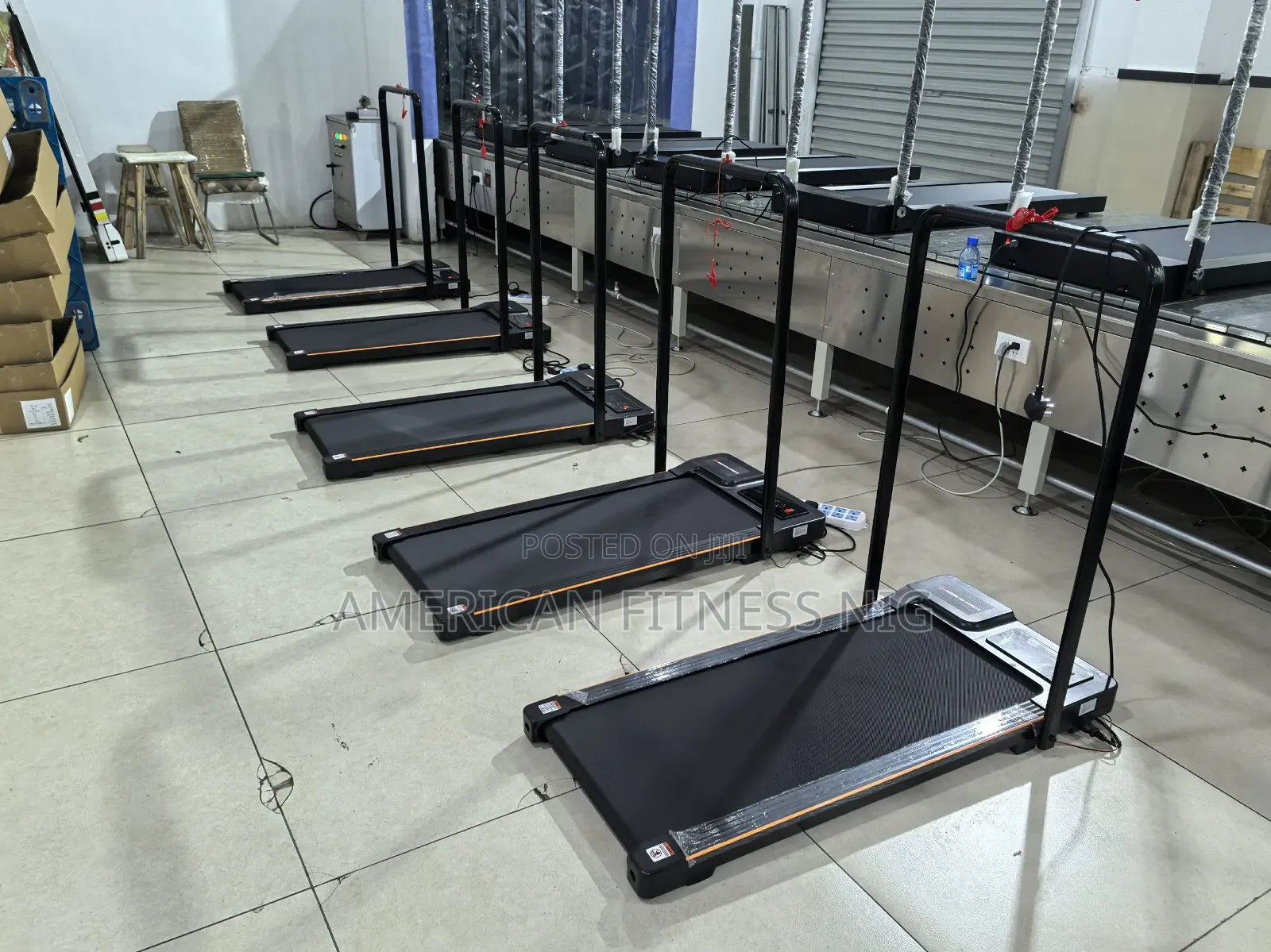 American Fitness Flat Treadmill With Handle