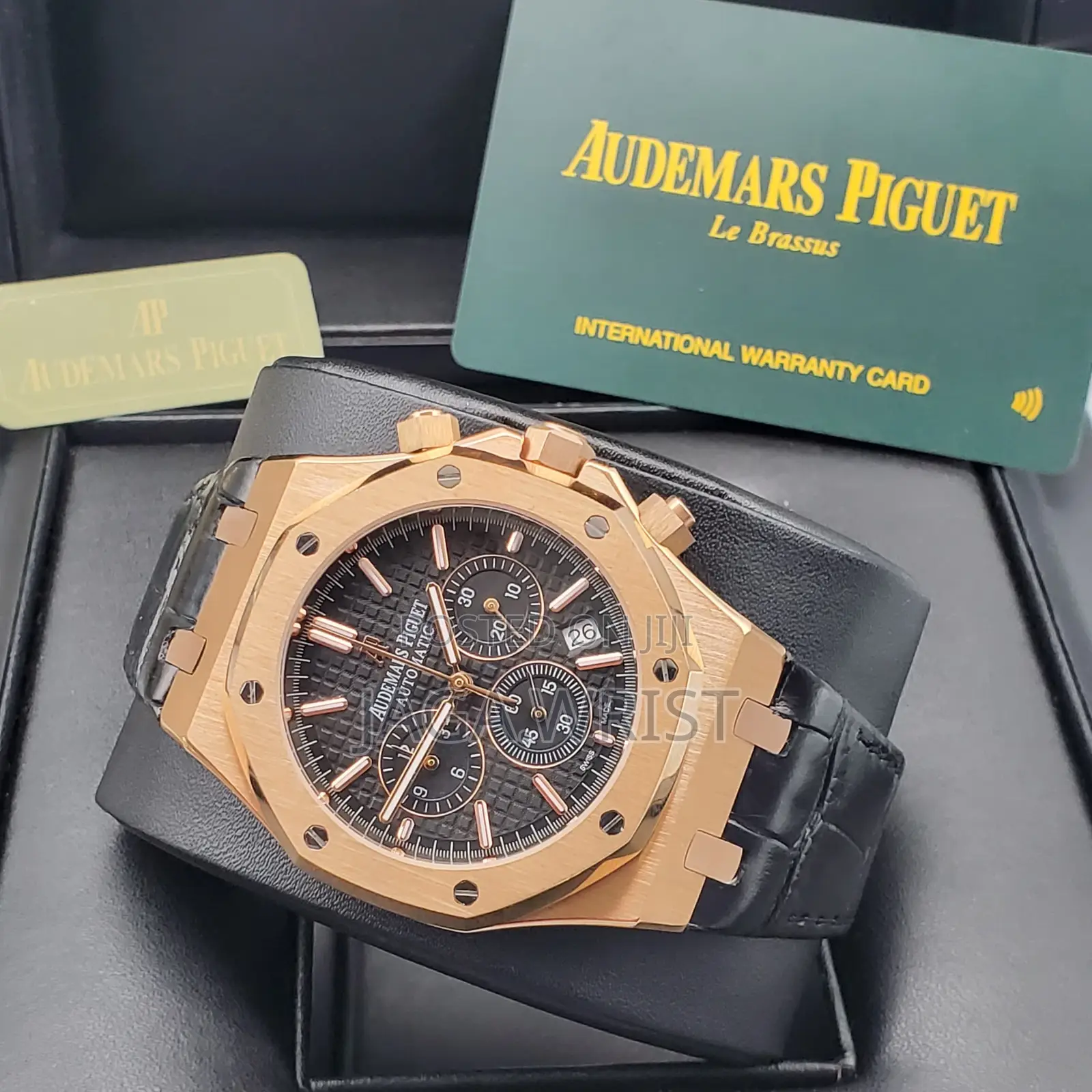 Audemars Piquet Chrome Leather Watch