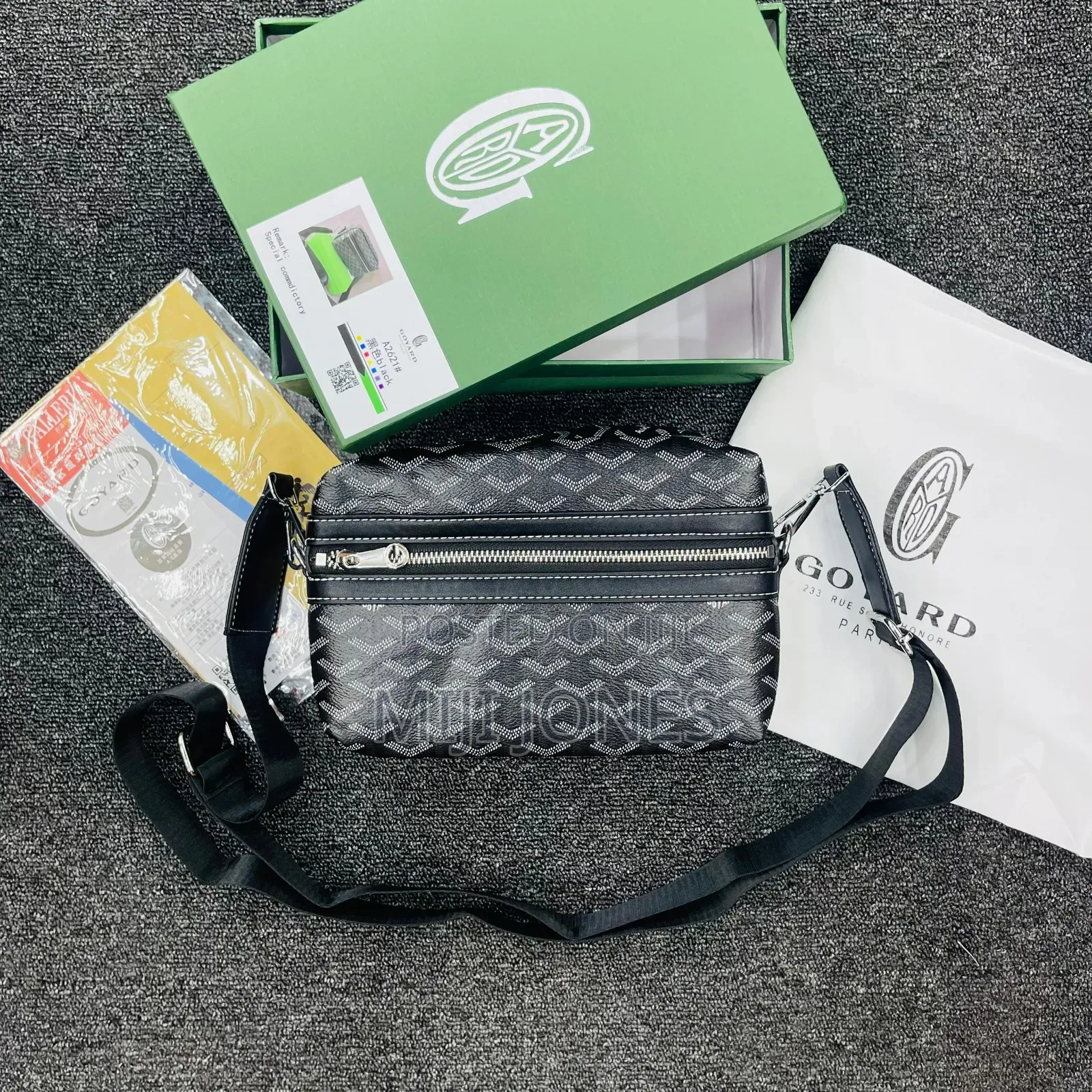 *Goyardine Puff Shoulder Bag* Available in Colors: