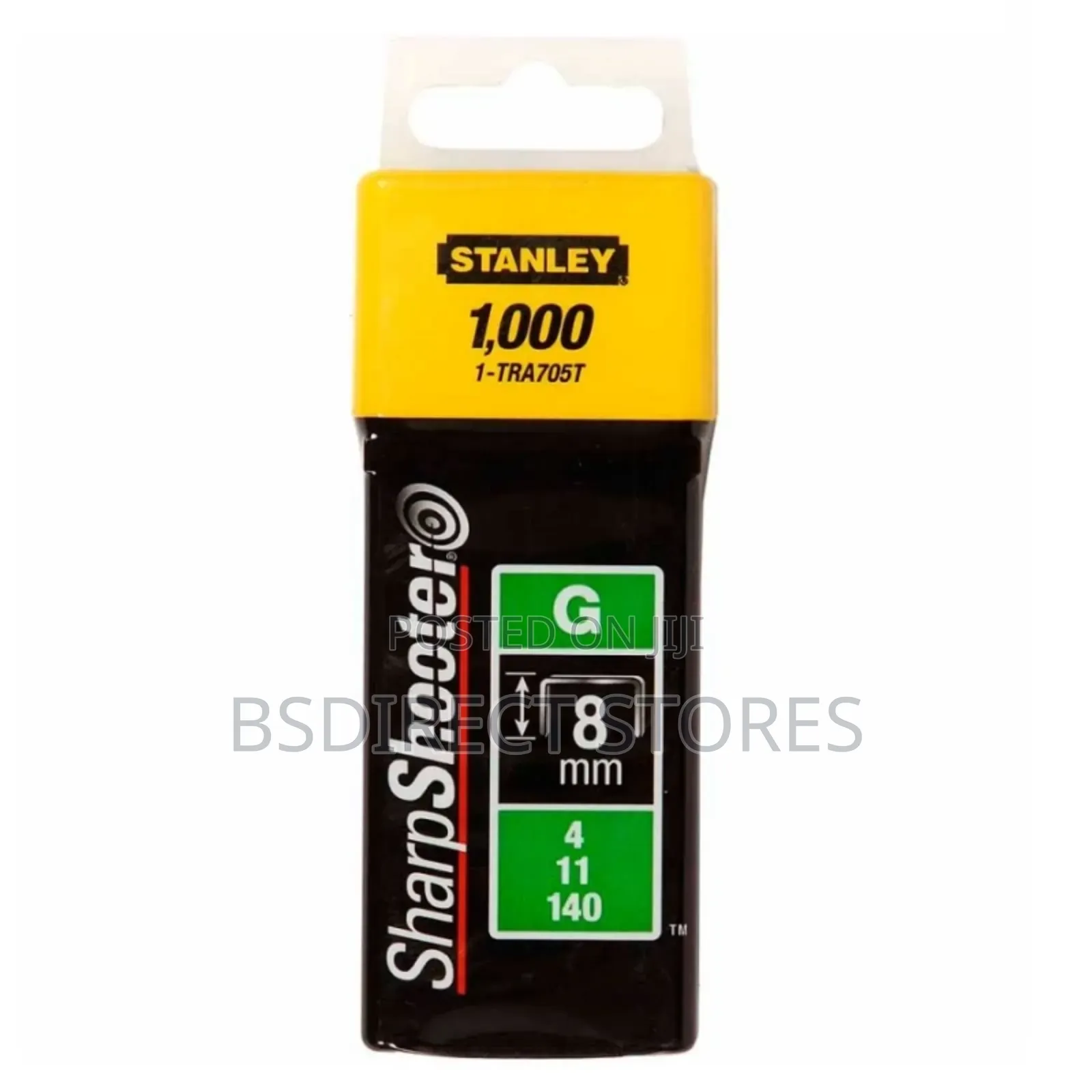 Stanley Staples 8 Mm 1-Tra705t Metal Silver Pack of 1000