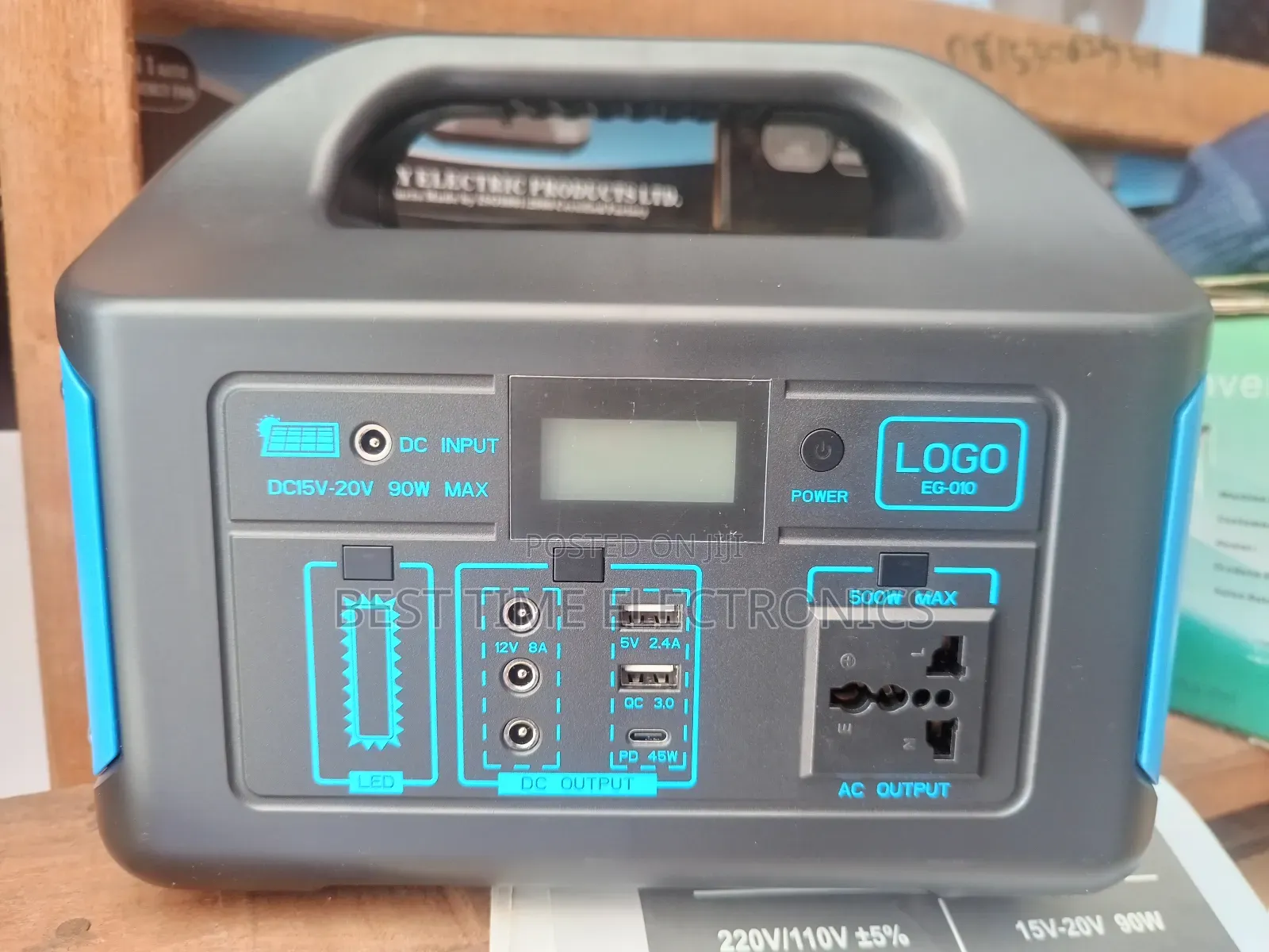 500w Portable Solar Generator With 150watts Solar Panel