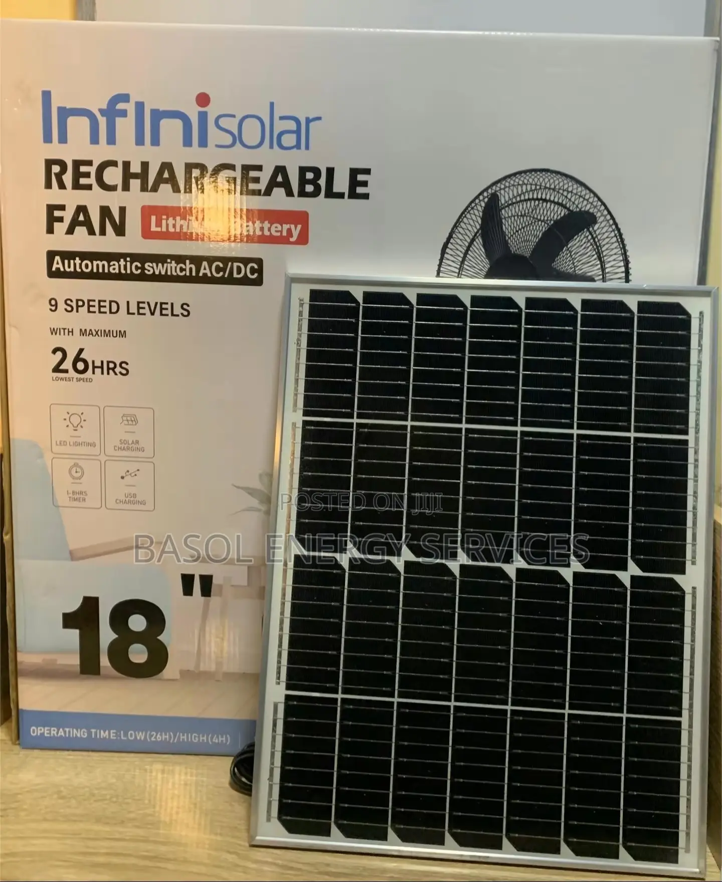 Solar Standing Fan