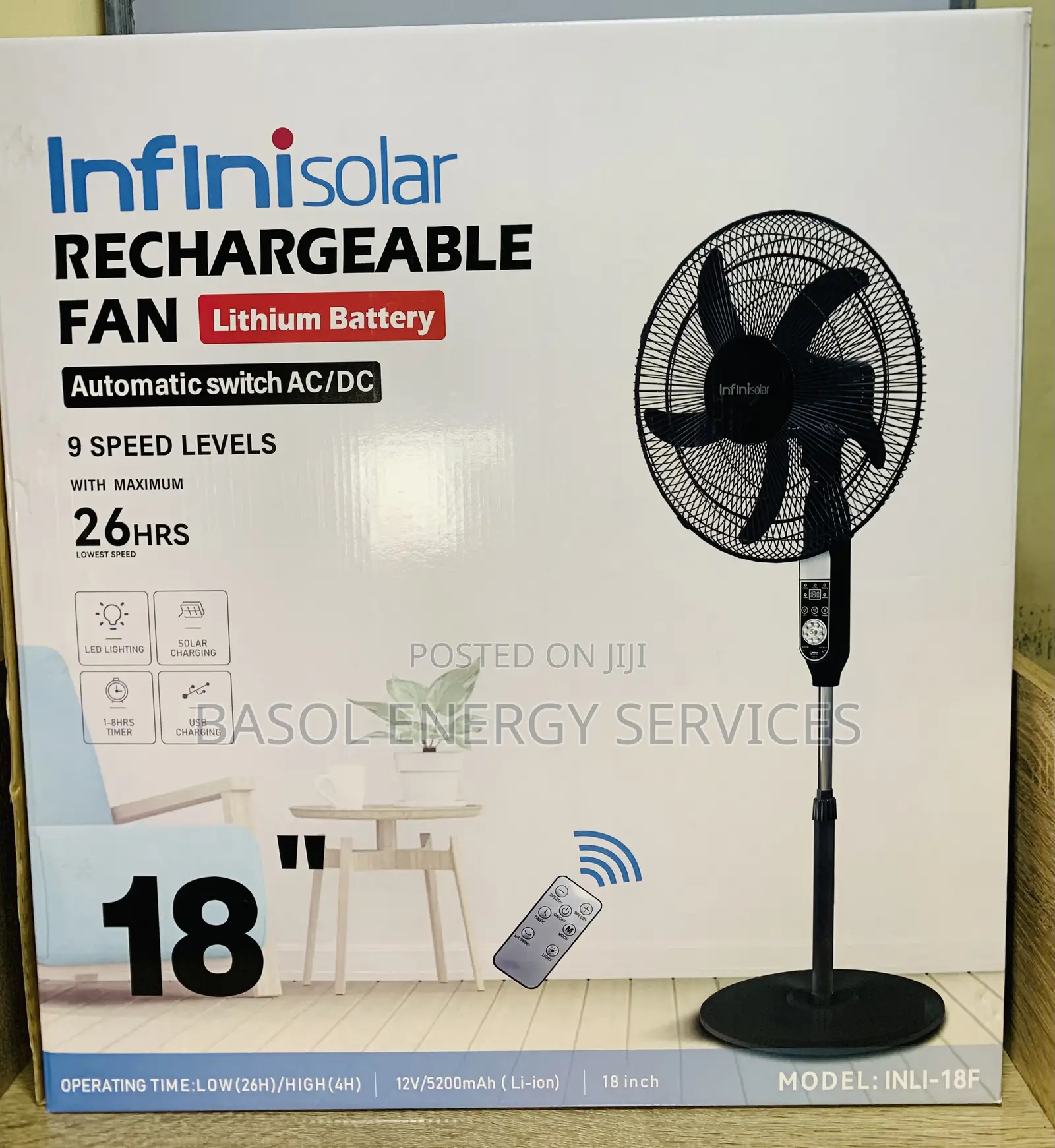 Solar Standing Fan