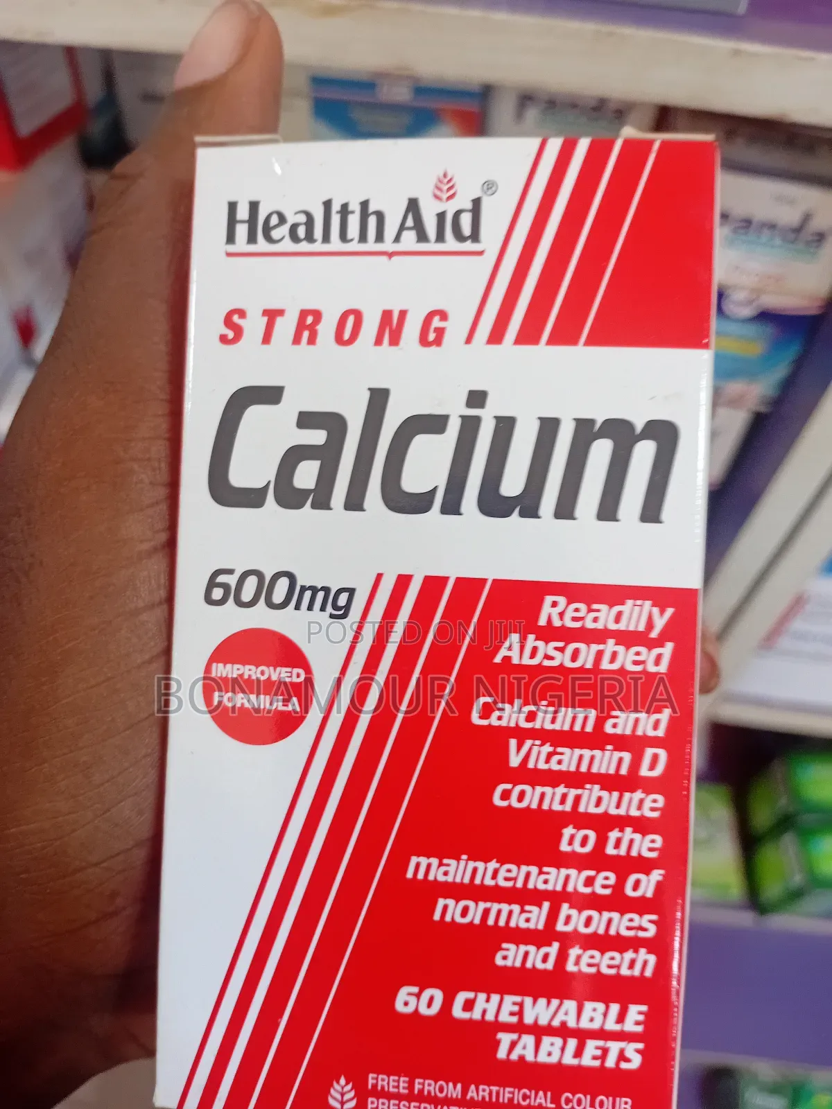 Healthaid Calcium 600mg X60 Chewable Tabs