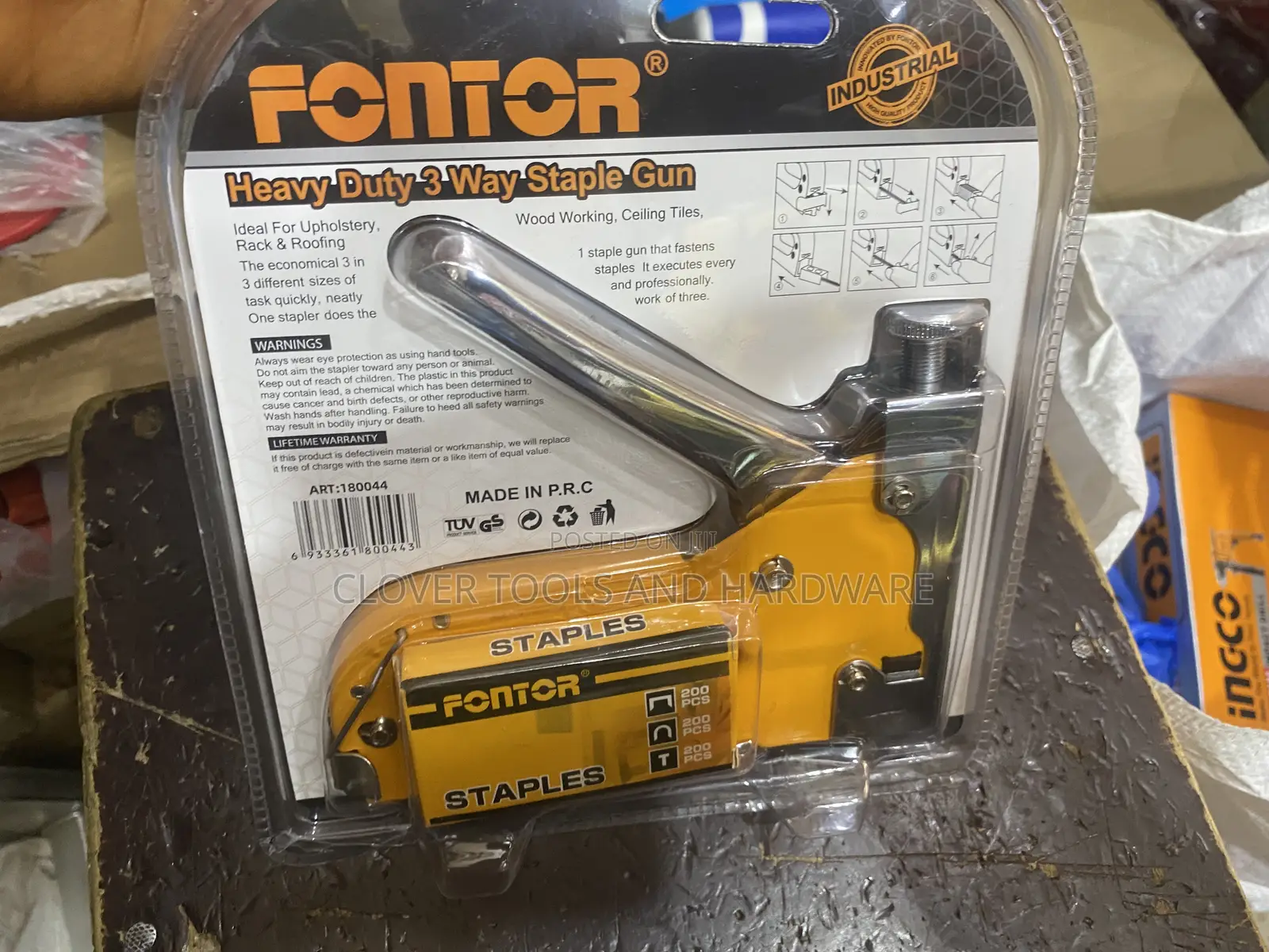 Fontor Heavy Duty 3 in 1 Staple Gun