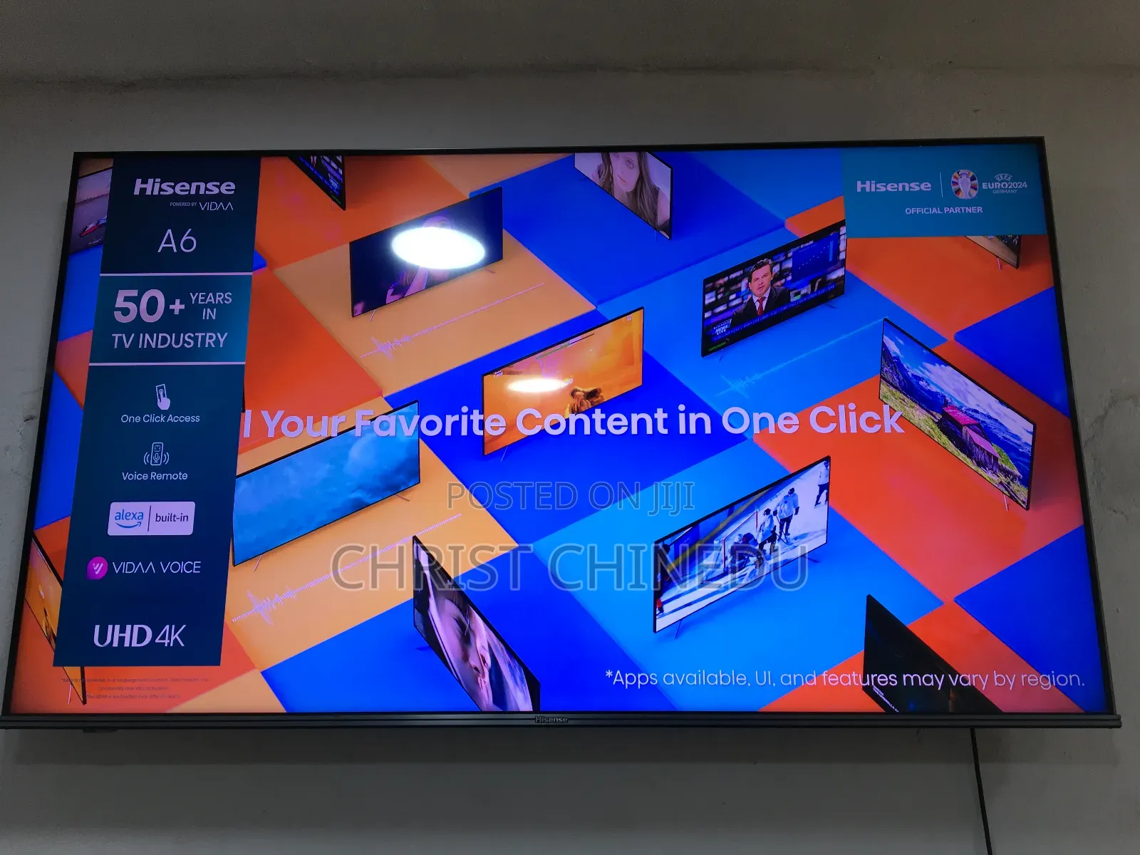 65inches Hisense Frameless Smart Uhd 2024 Model