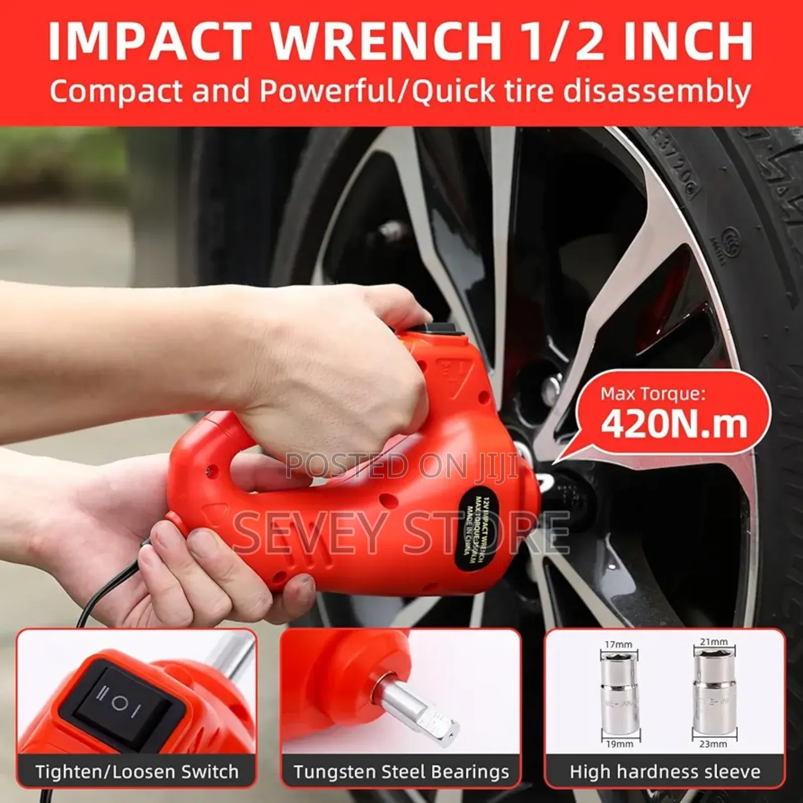Car Electric Hydraulic Car Jack Kit 5 Ton 12v Portable Lift Rang