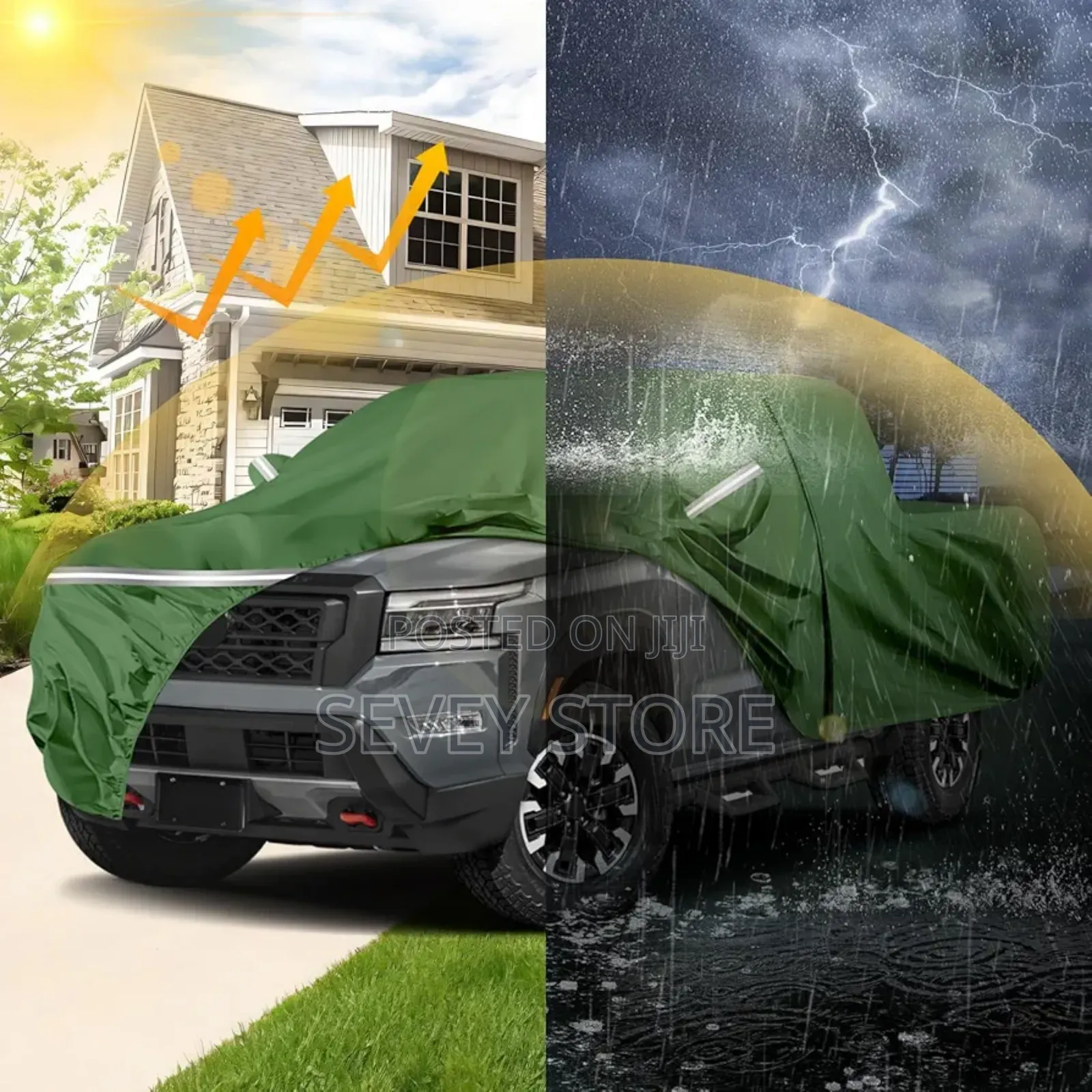 Car Cover Custom Fit for Nissan Frontier Crew Cab 6ft Bed