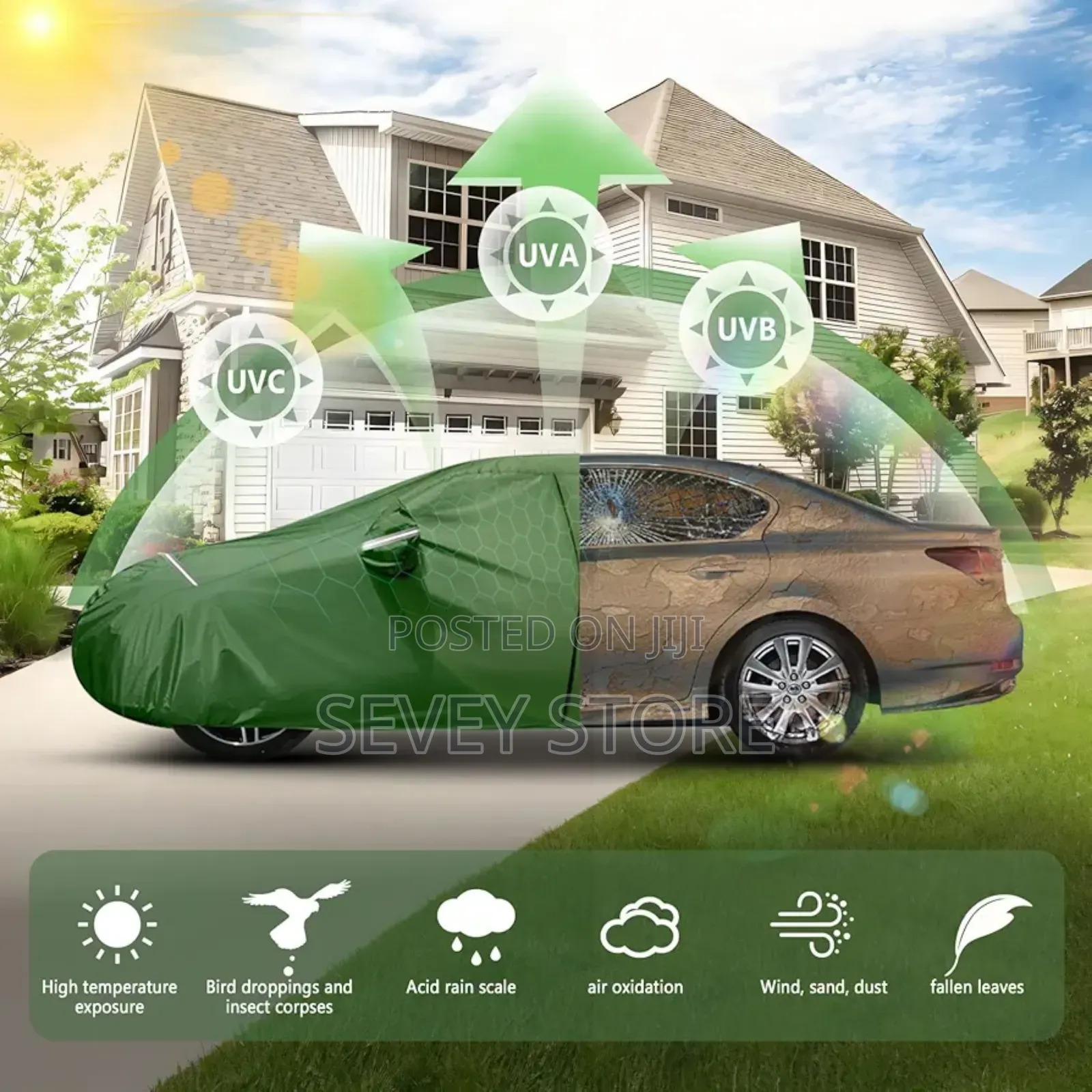 Car Cover Custom Fit for Nissan Frontier Crew Cab 6ft Bed