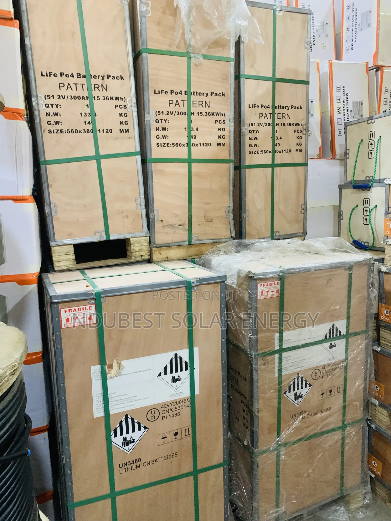15.36kwh 51.2v Pattern Lithium Ion Battery