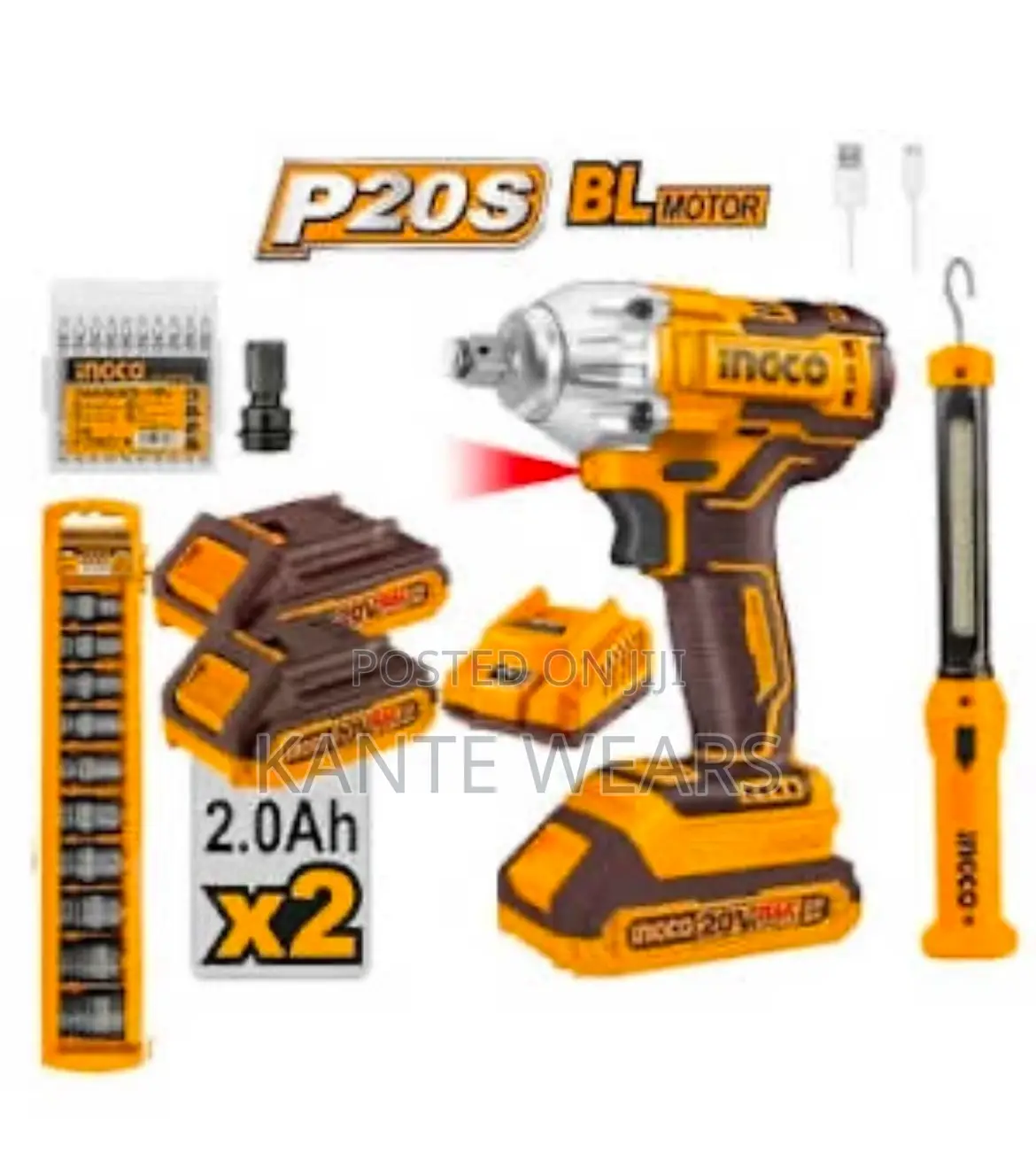 Ingco Impact Wrench- 20v