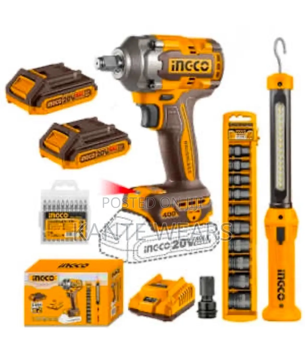 Ingco Impact Wrench- 20v