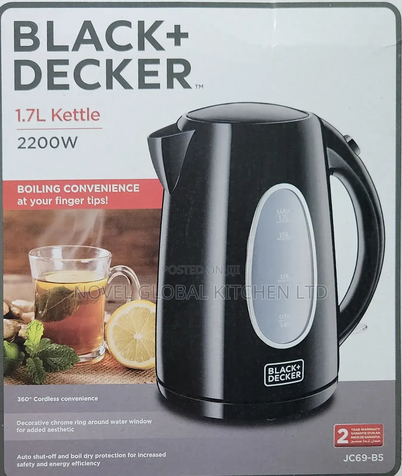 1.7l Black+Decker Electric Water Jug