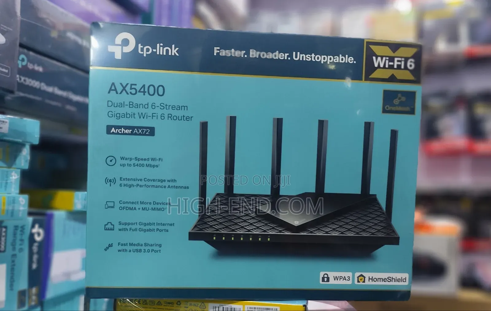 Tp Link Ax5400 Archer Ax72 Dual Band 6-Stream Wifi 6 Router