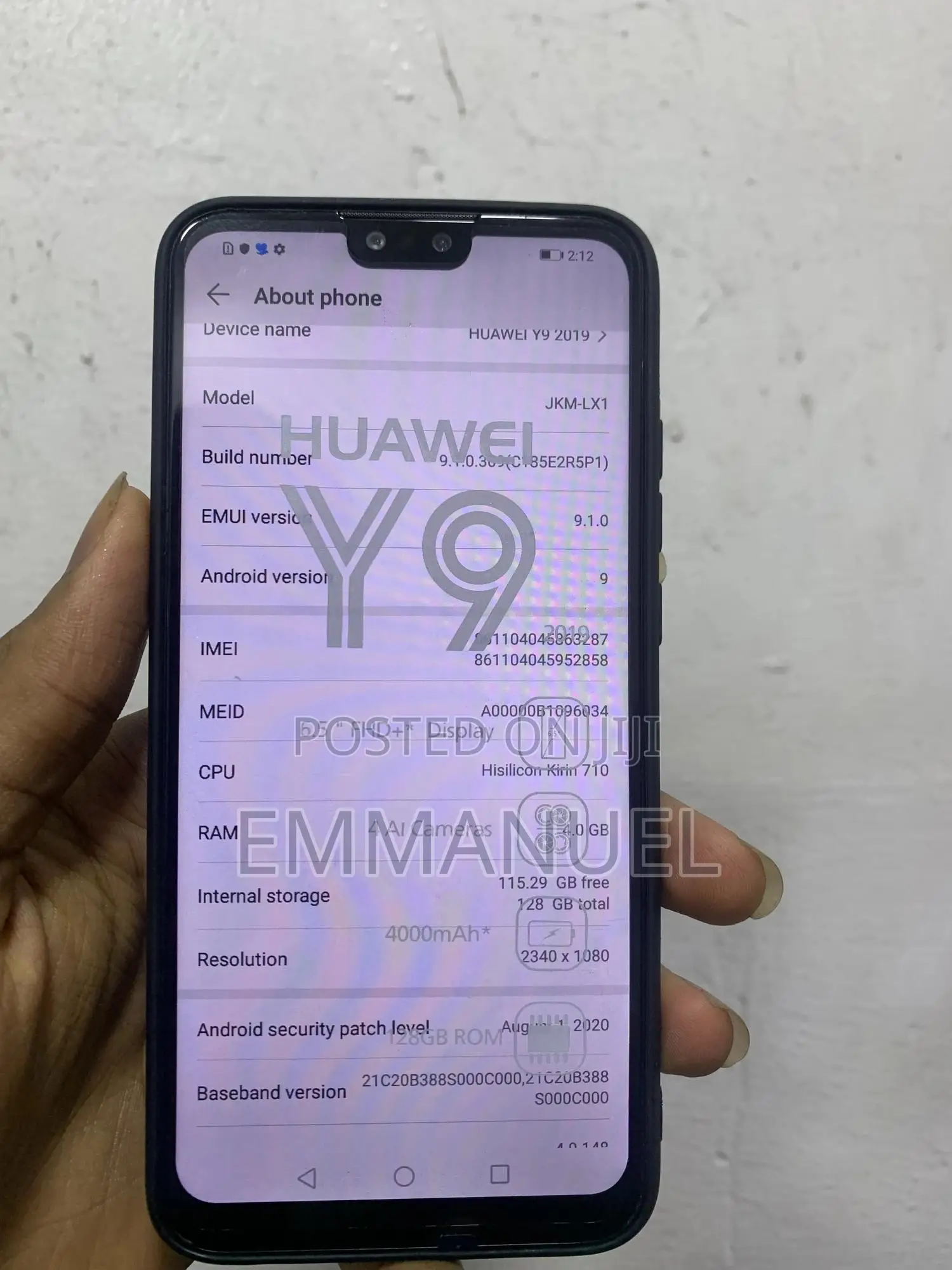 Huawei Y9 2019 128 GB Black