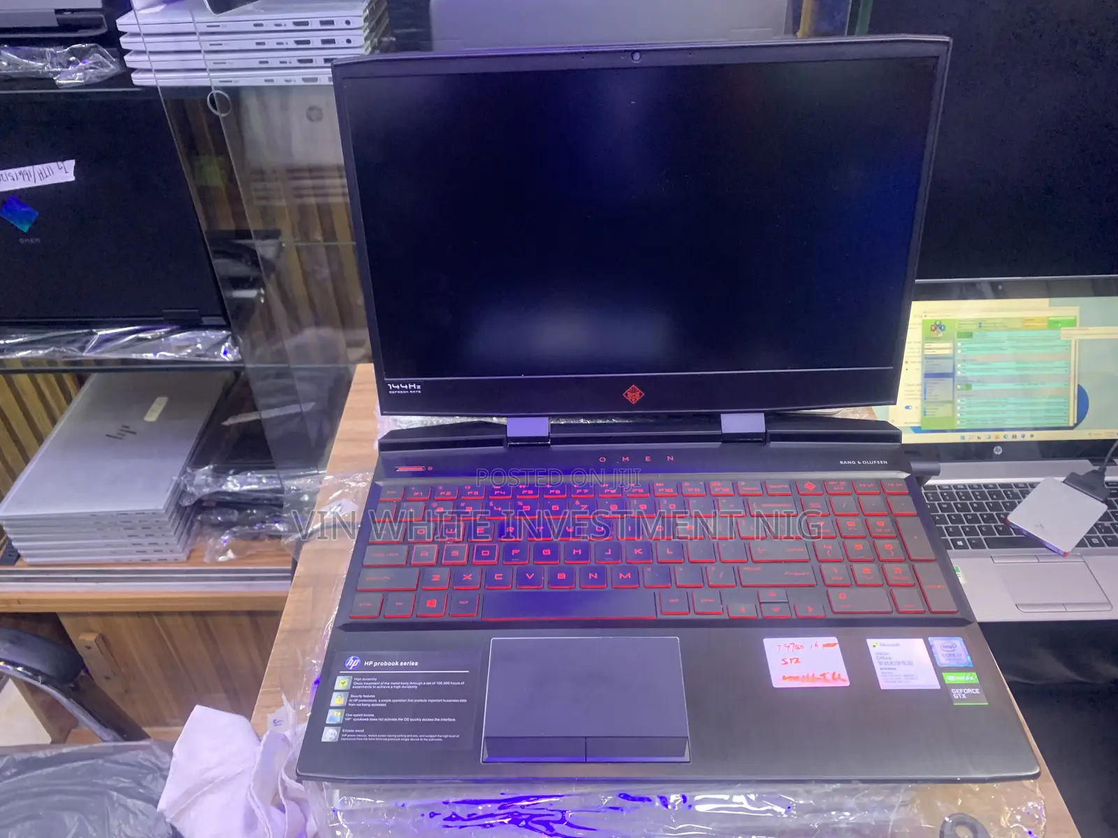 Laptop HP Omen 15-Dh002nr 16GB Intel Core I7 SSD 512GB