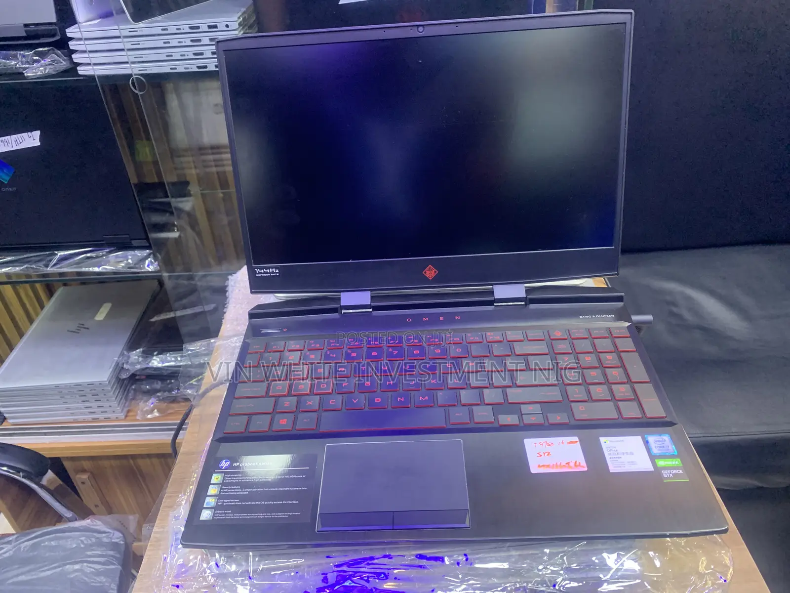 Laptop HP Omen 15-Dh002nr 16GB Intel Core I7 SSD 512GB