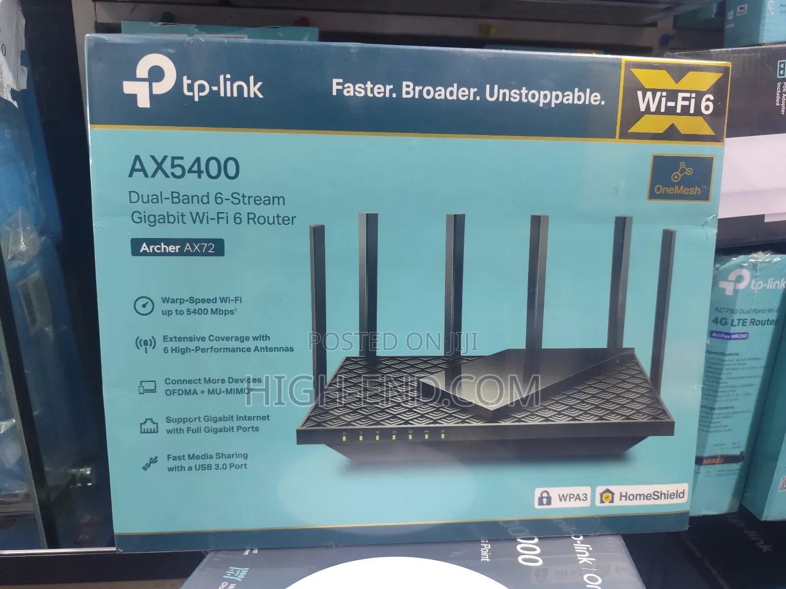 Tp Link Ax5400 Archer Ax72 Dual Band 6-Stream Wifi 6 Router