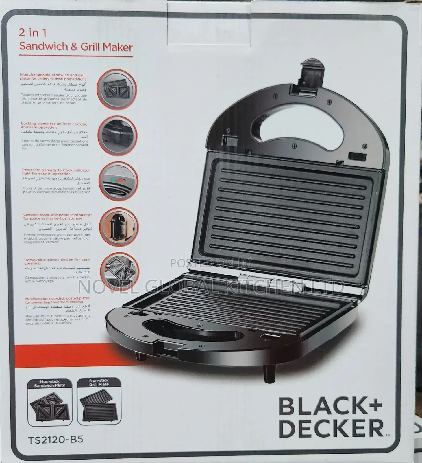 Black+Decker Toaster+Grill Machine