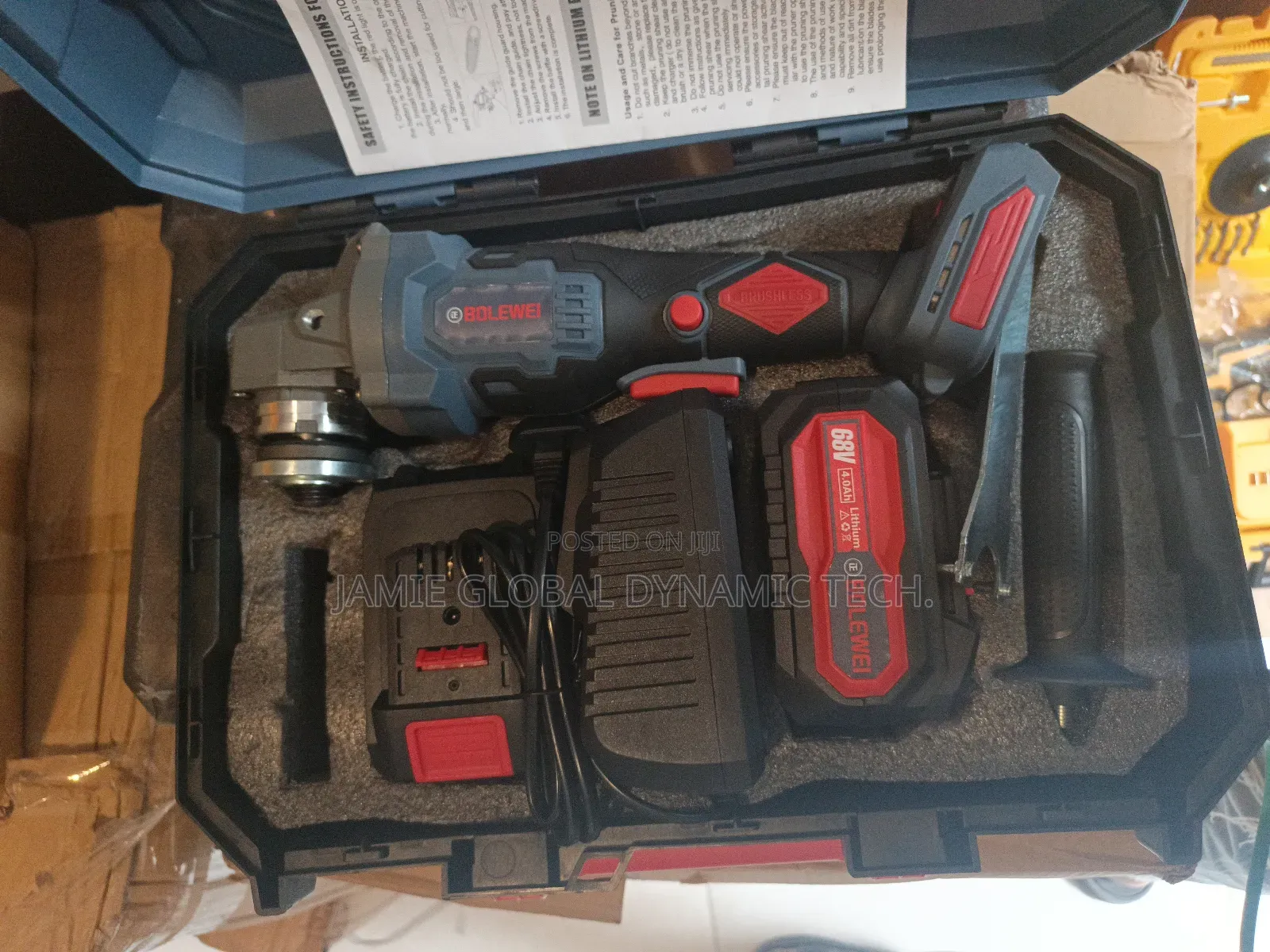68v Rechargeable Angle Grinder Machine