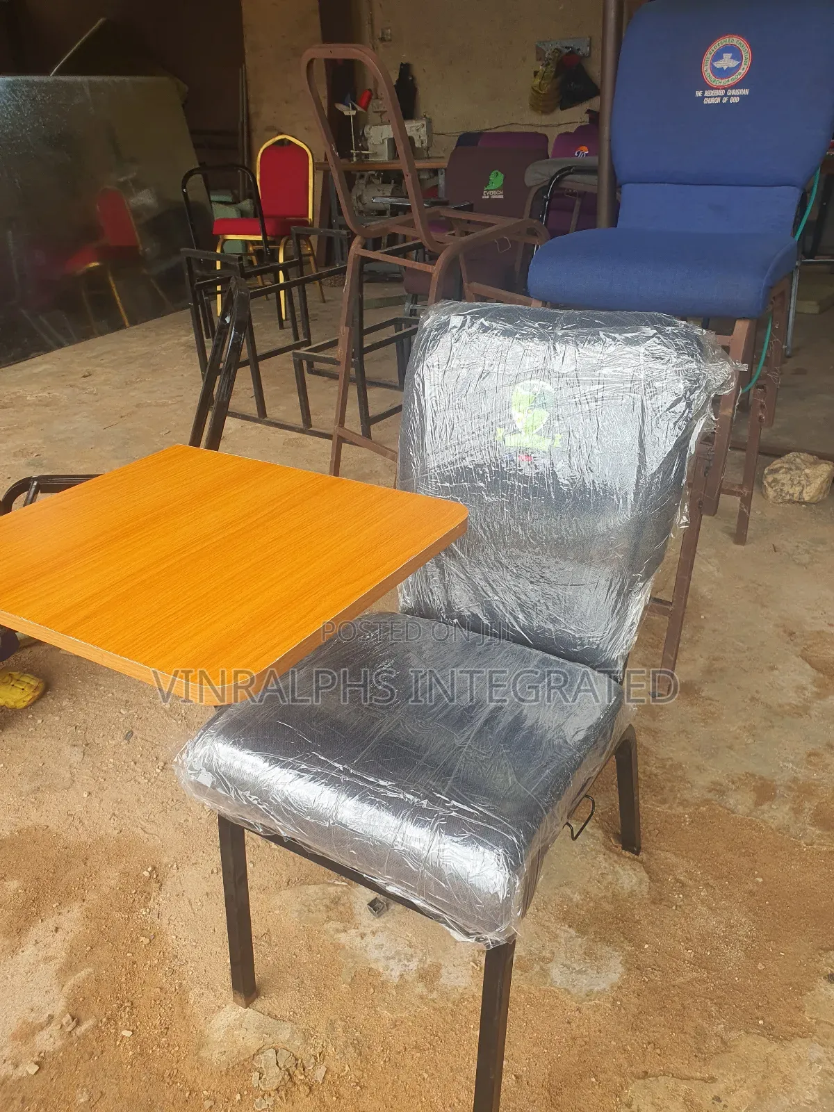 Student Chair With Storage Rack